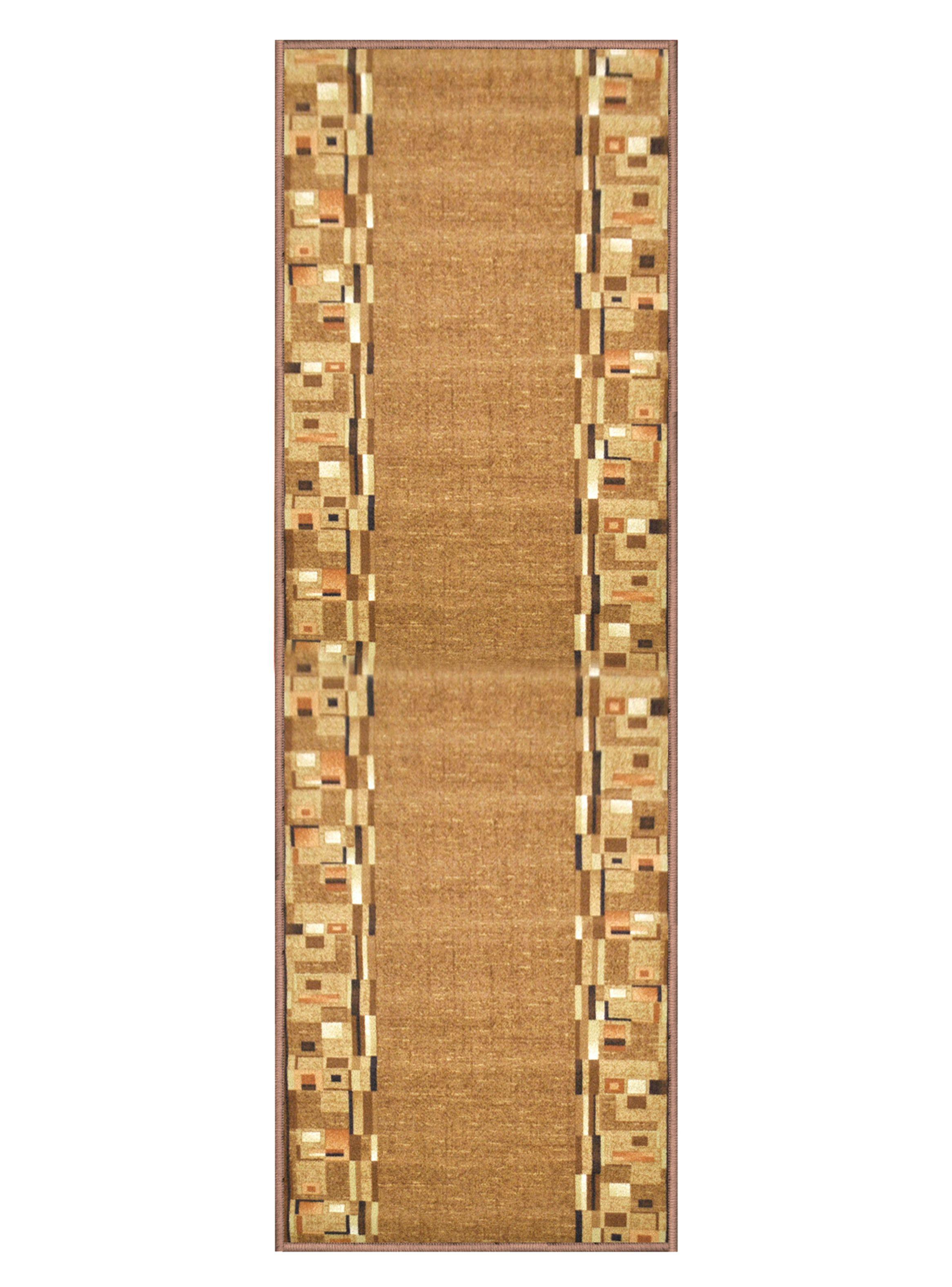 Alfombra Pasillo 67 x 180 cm Bombay Beige Sandstone Idetex-0