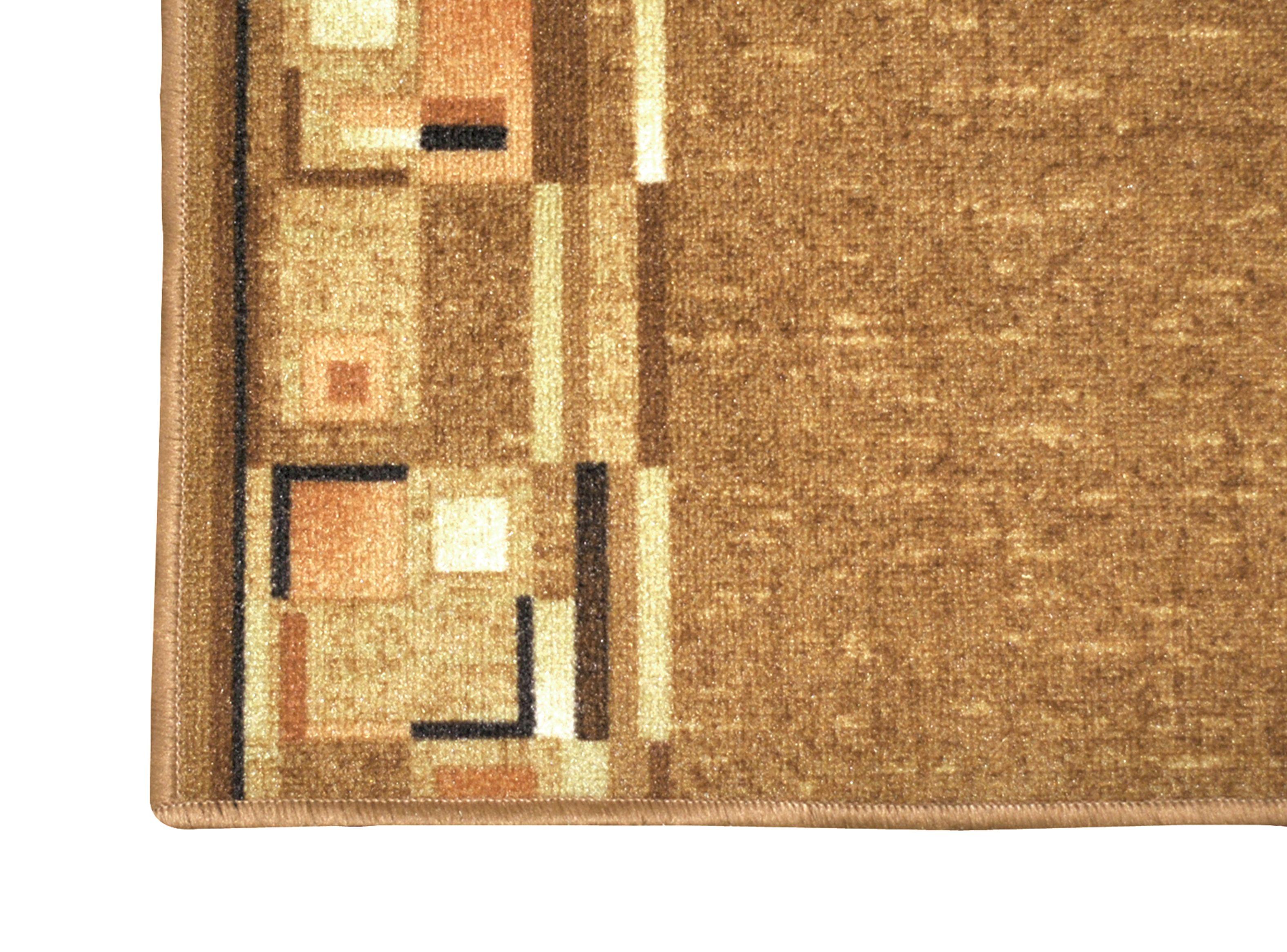 Alfombra Pasillo 67 x 180 cm Bombay Beige Sandstone Idetex-1