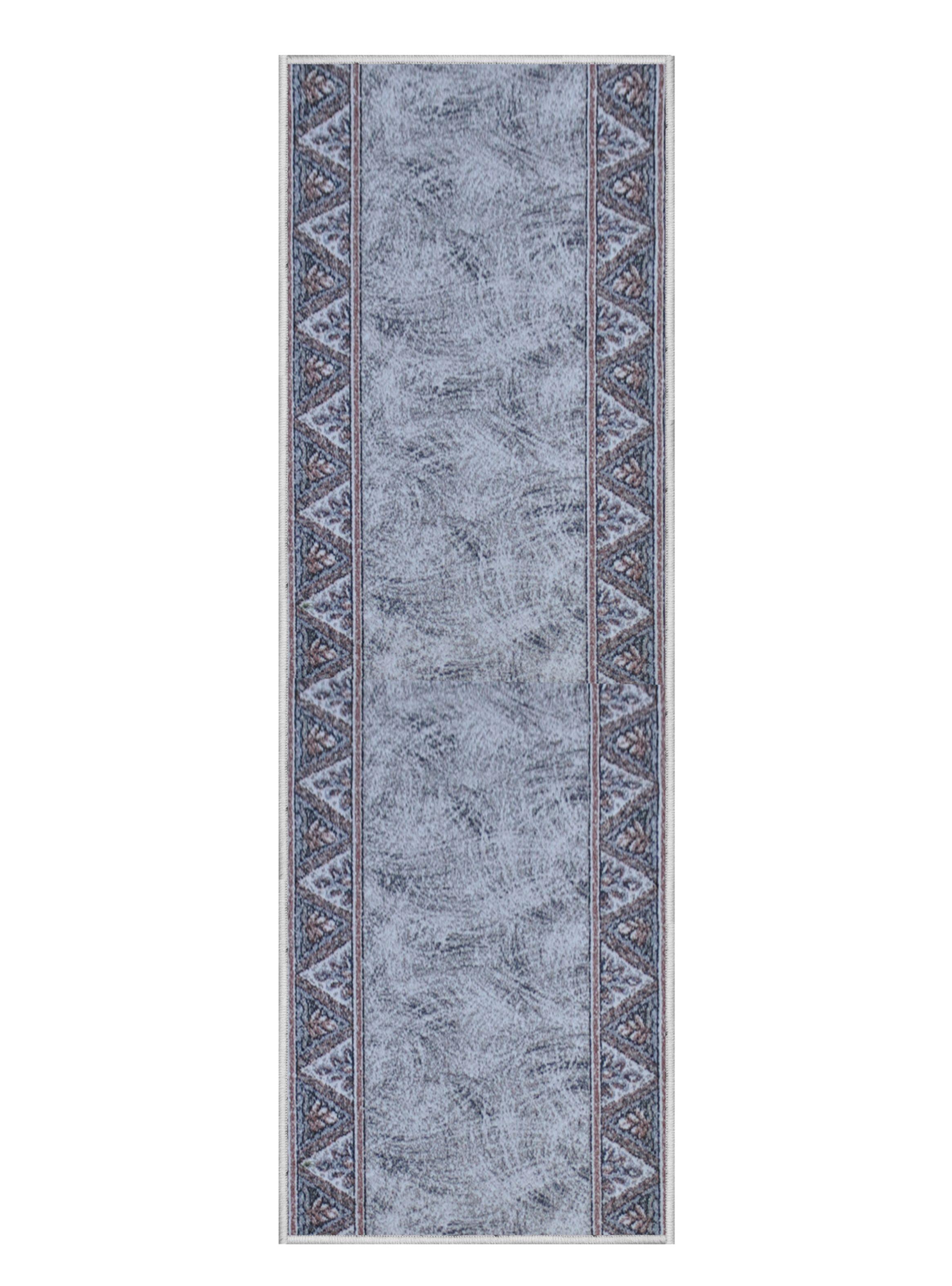 Alfombra Pasillo 67 x 180 cm Eiger Gris Idetex-0