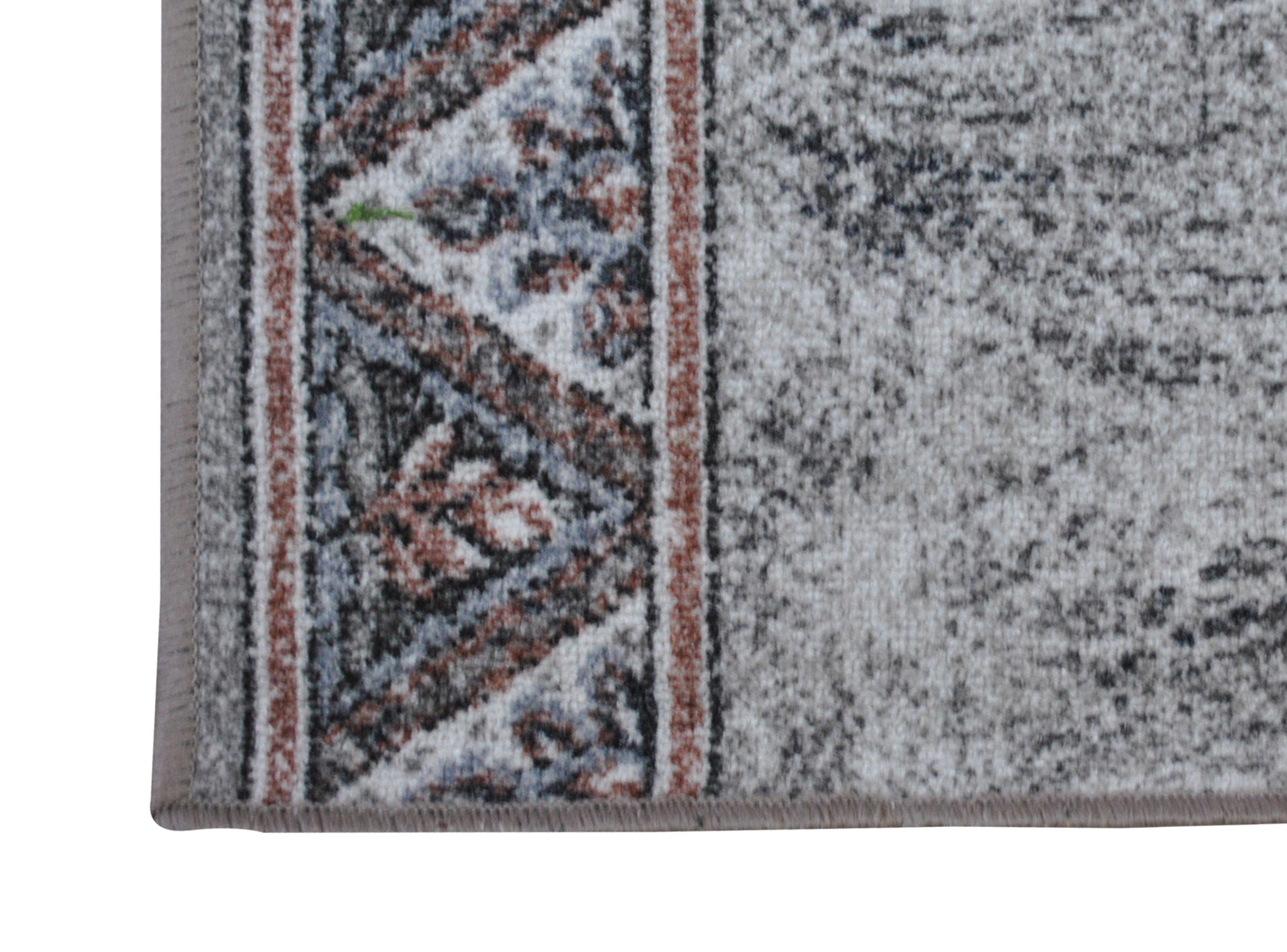 Alfombra Pasillo 67 x 180 cm Eiger Gris Idetex-1