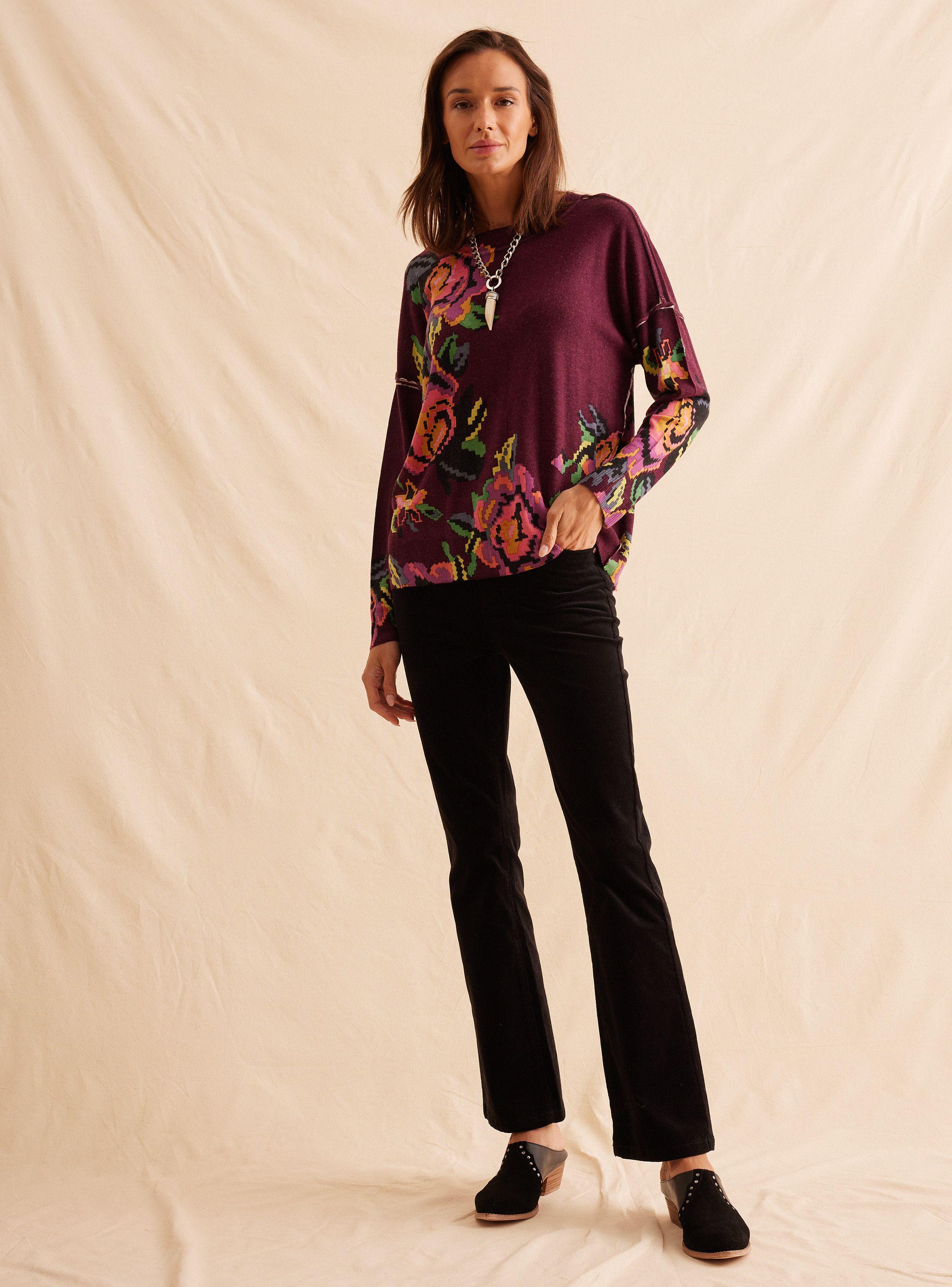 Sweater Estampado Flor Floral-4
