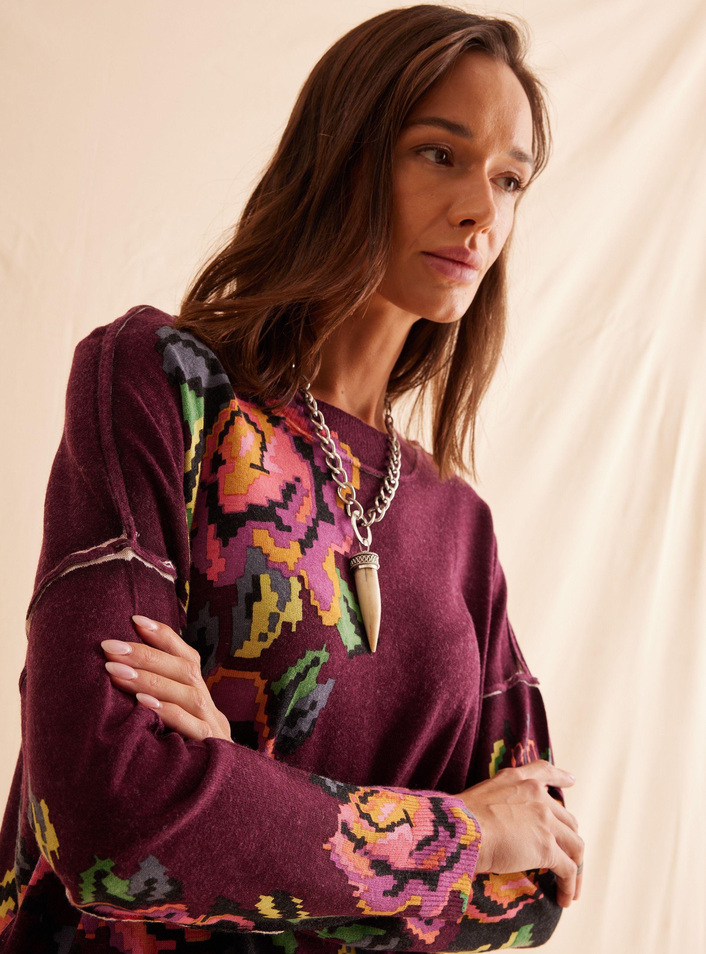 Sweater Estampado Flor Floral-2