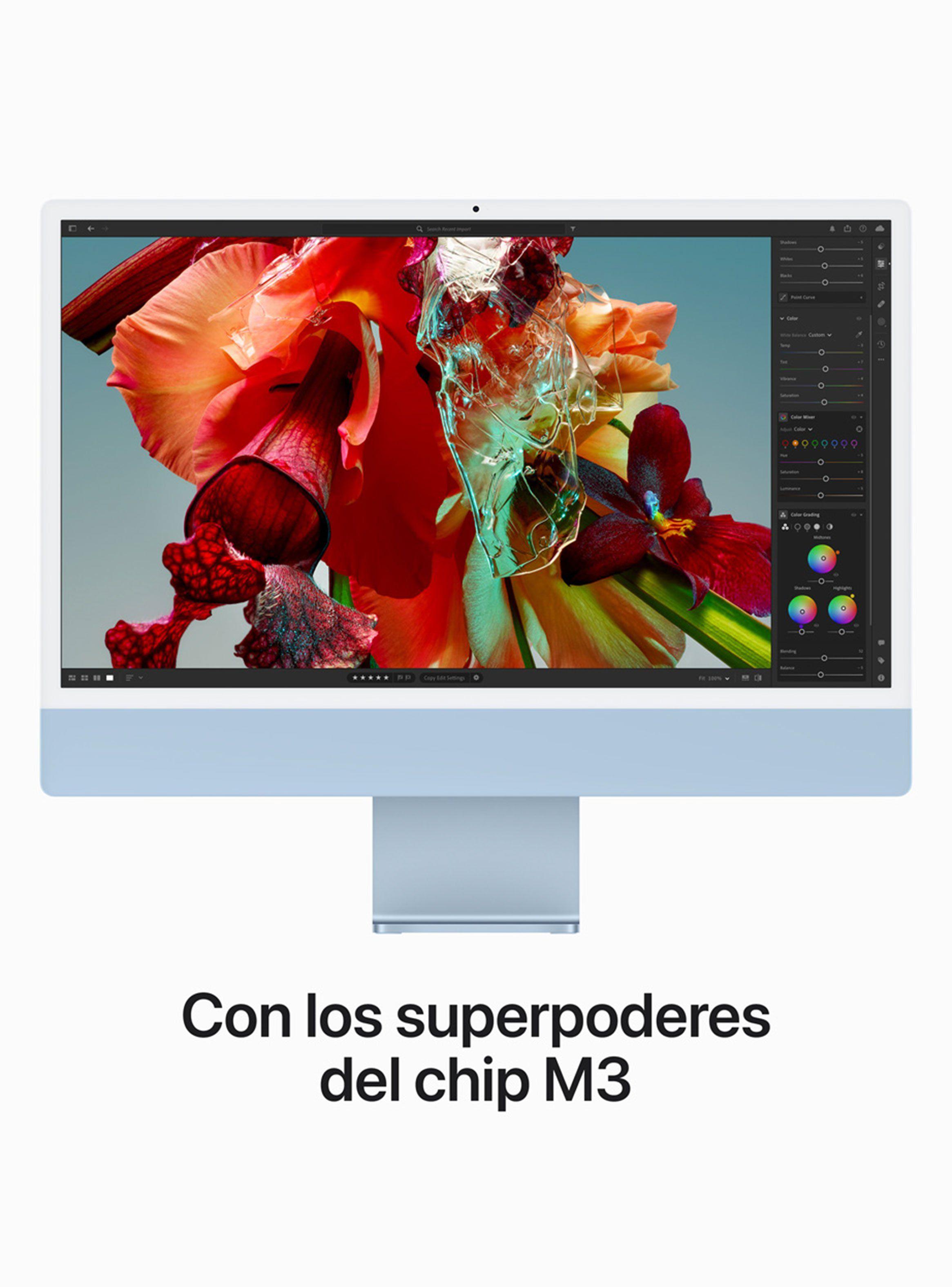 Apple iMac 24" M3 8GB RAM 256GB SSD GPU 10 Núcleos Azul-4
