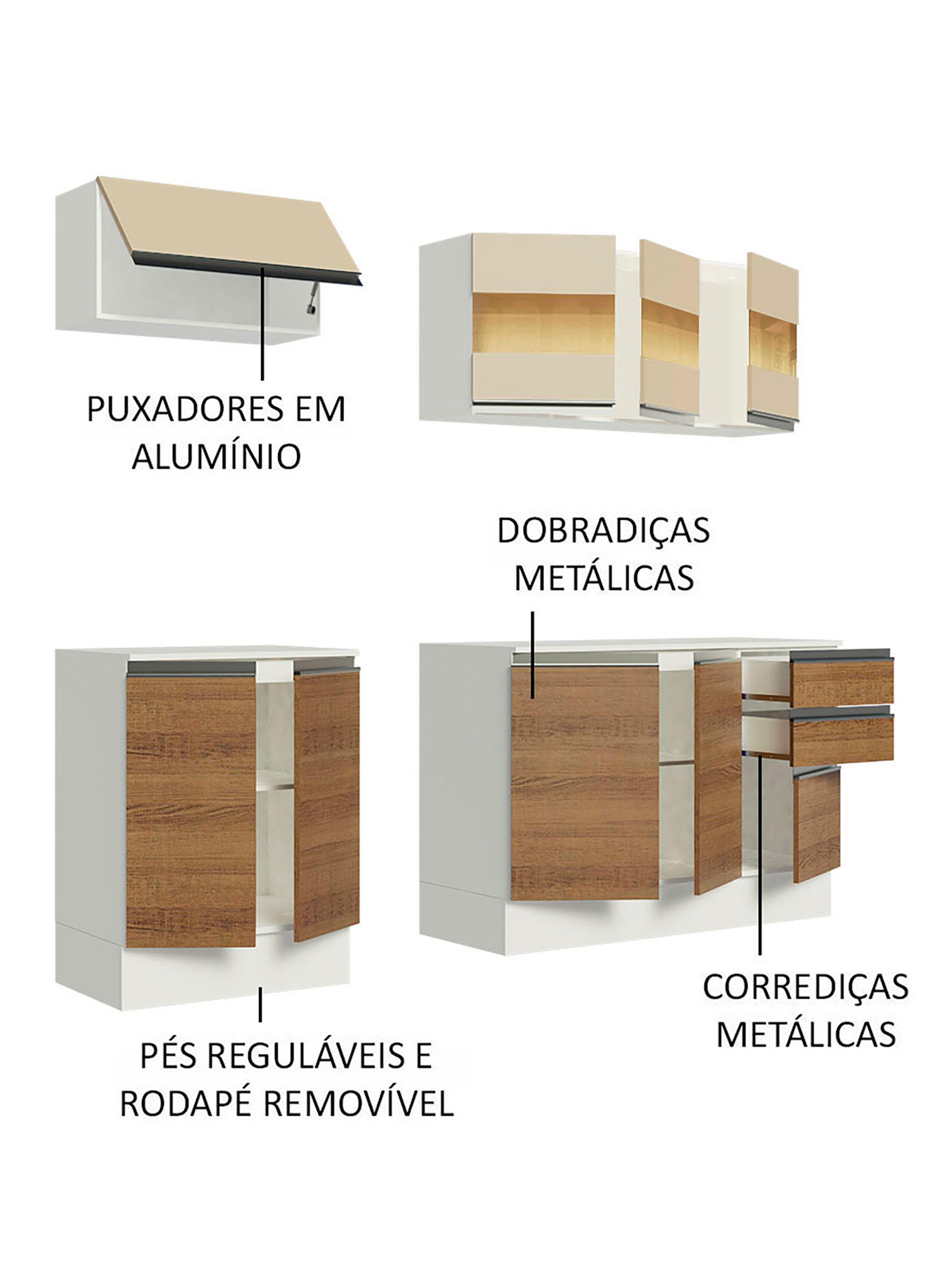 Kit Cocina Super Smart 9 Puertas 2 Cajones-3
