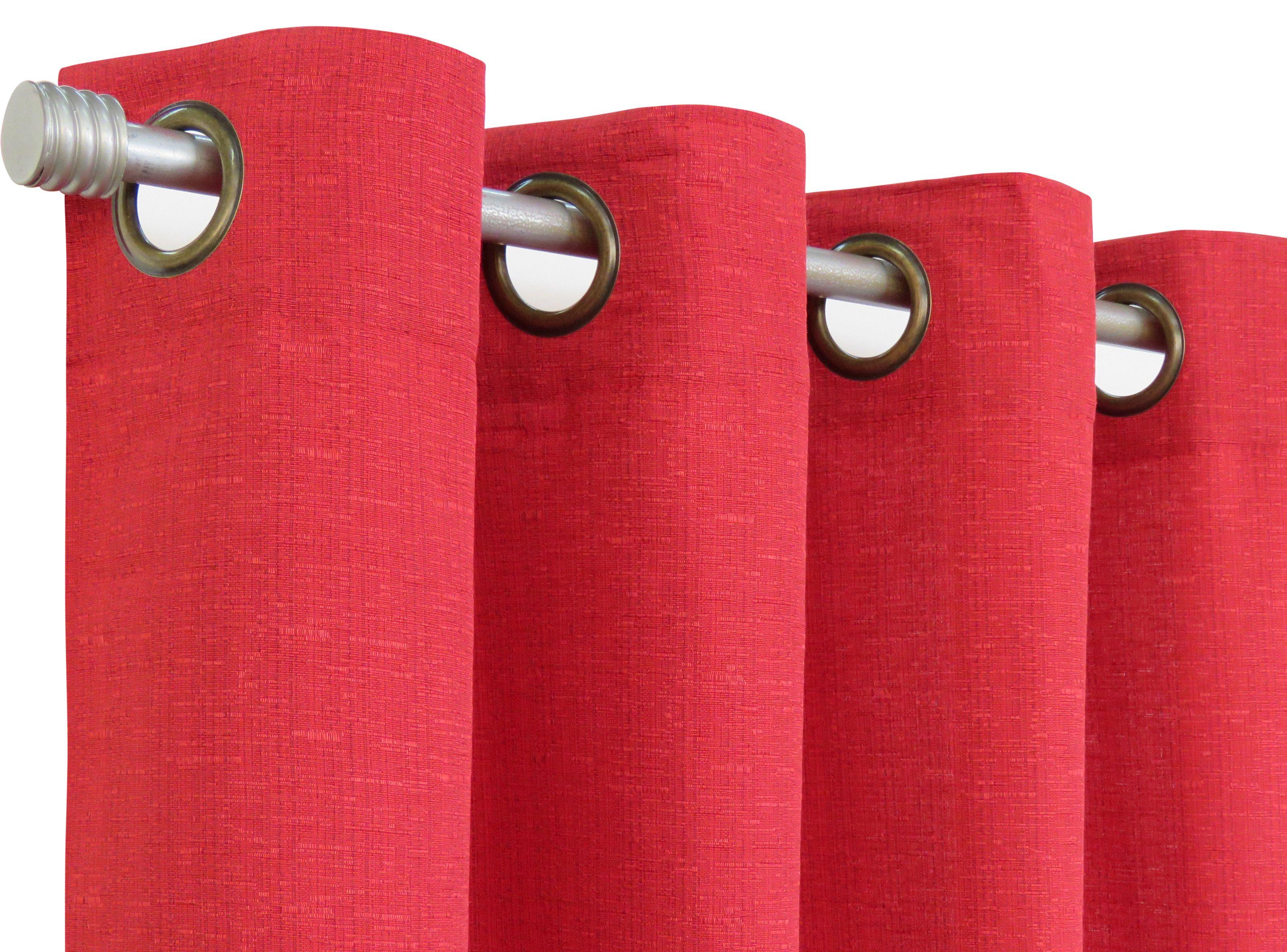 Set Cortinas Venecia Rojo Ilussions-1