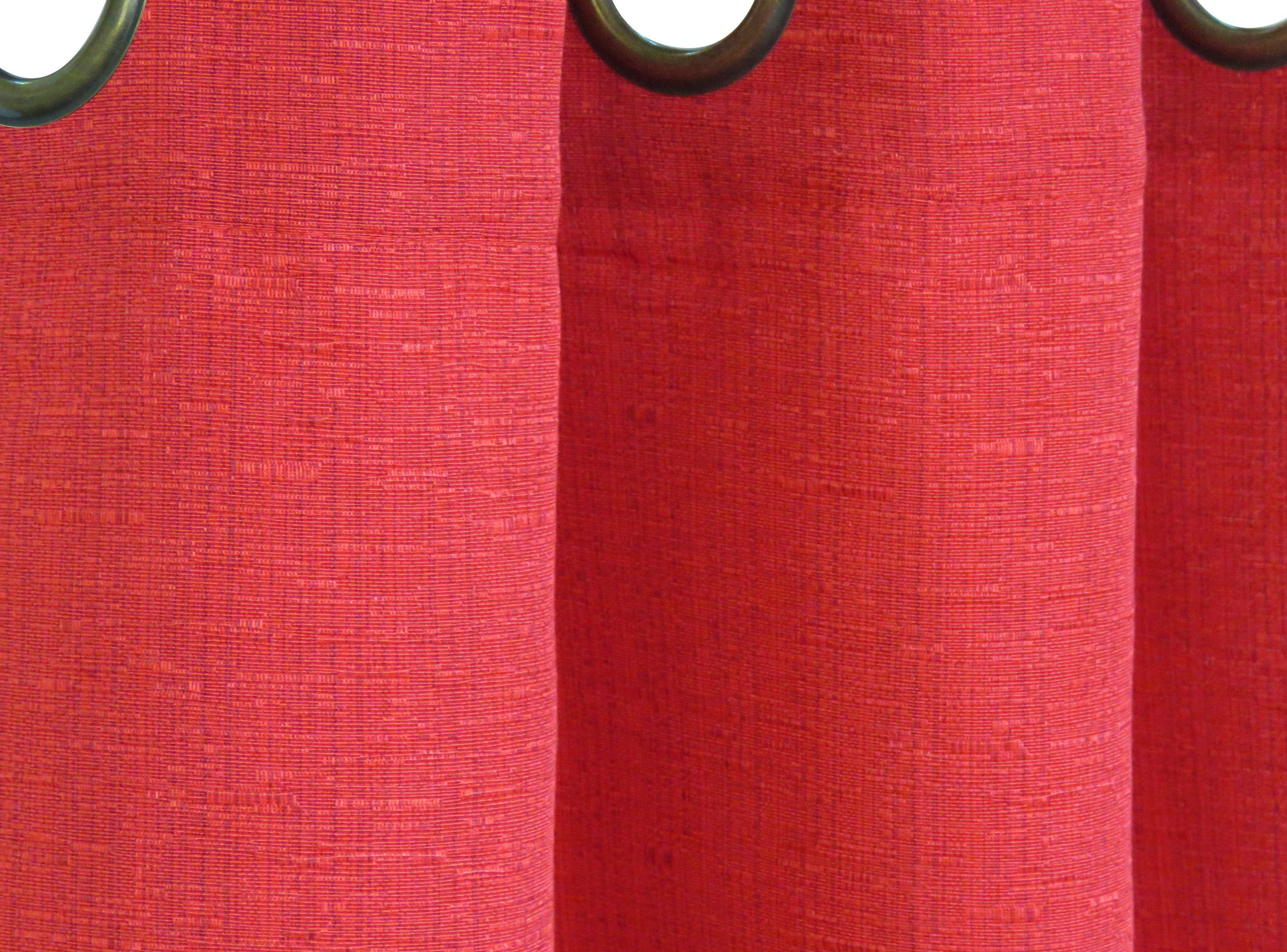 Set Cortinas Venecia Rojo Ilussions-2