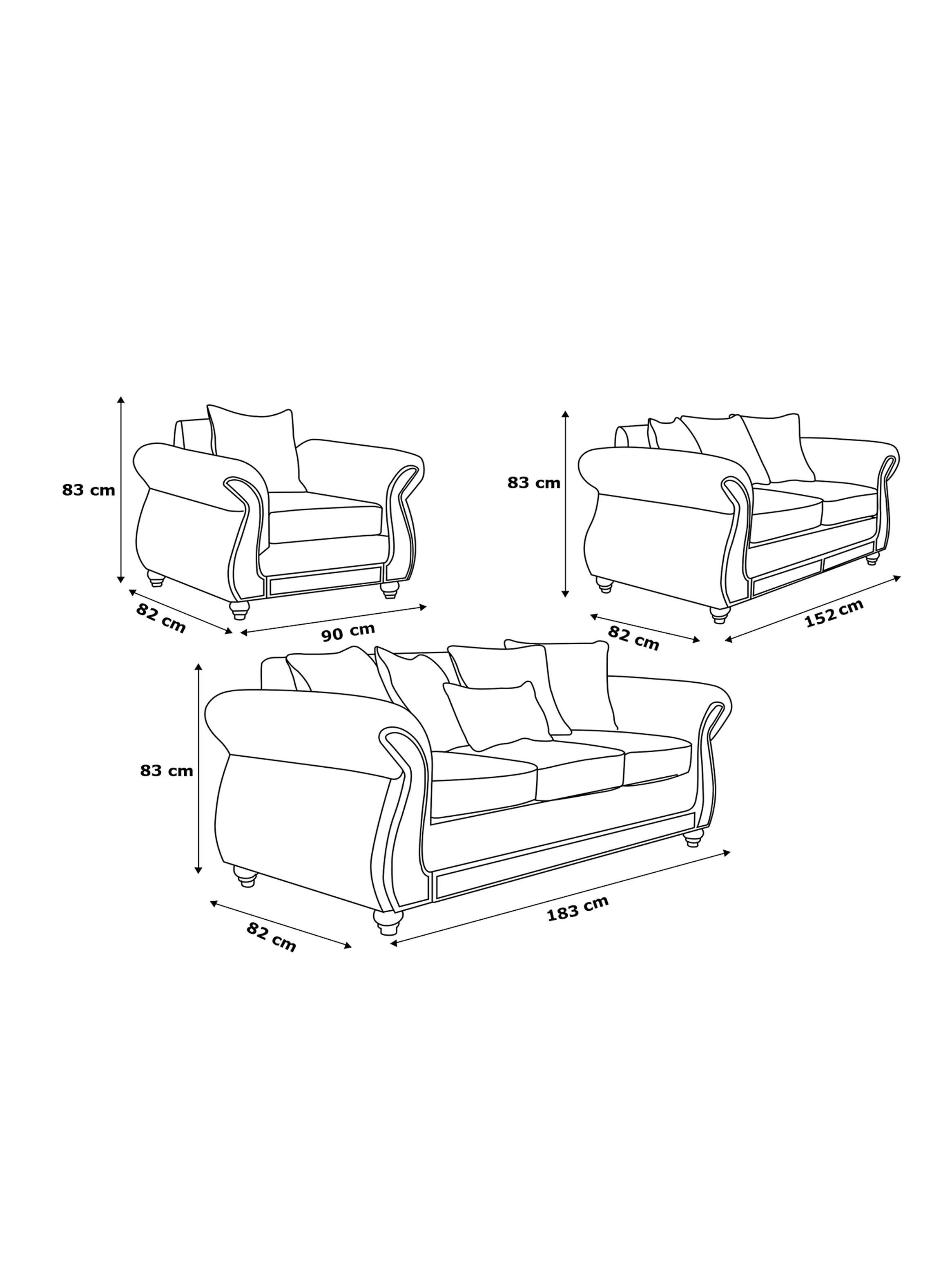 Juego Living George 321 Cuero Auris-1