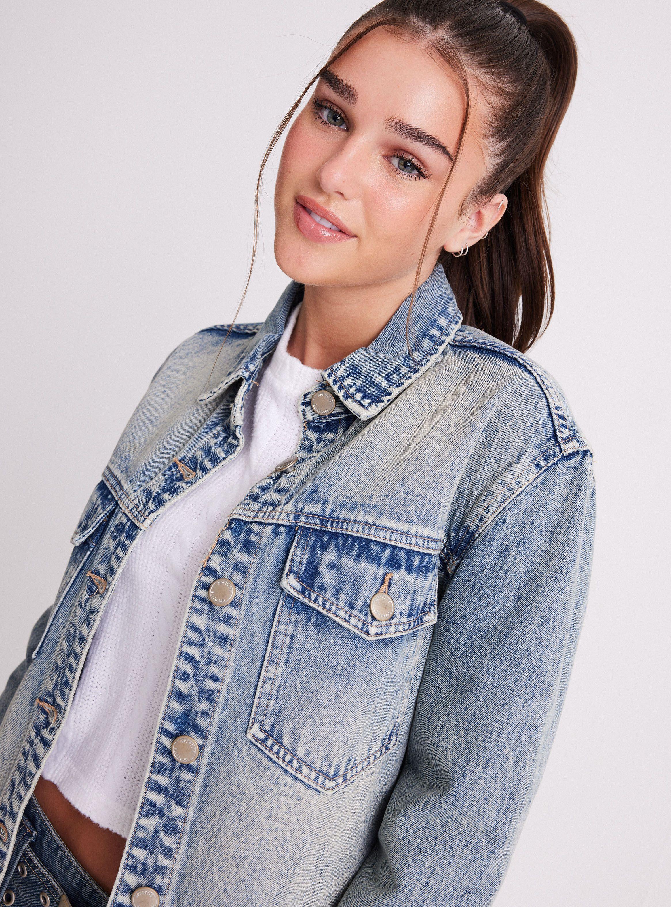 Chaqueta Sobrecamisa Crop Lavado Dirty-3