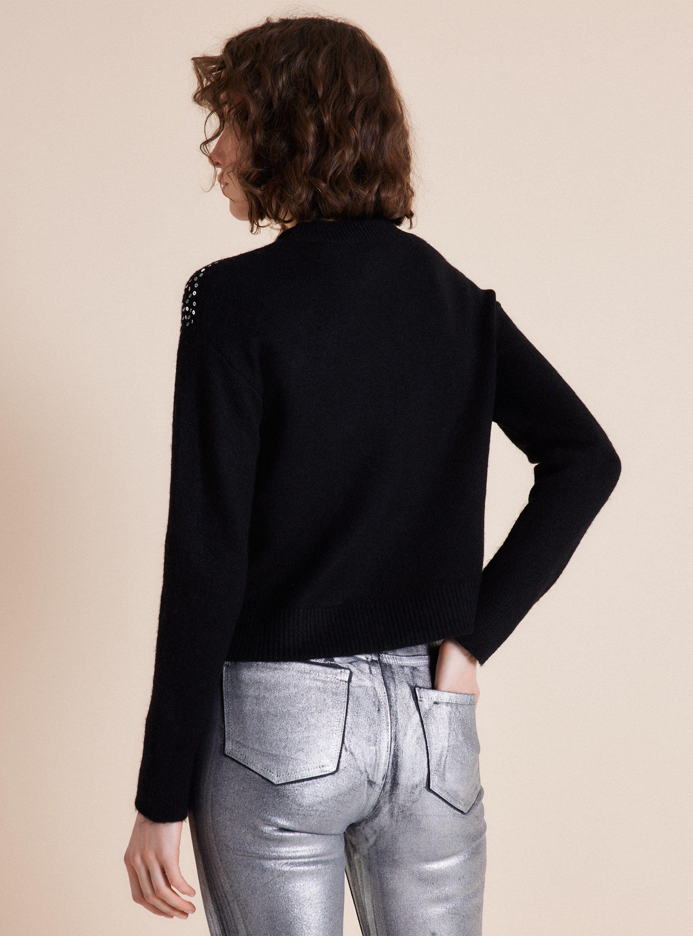 Sweater Aplicación Lentejuelas en Cuerpo-1