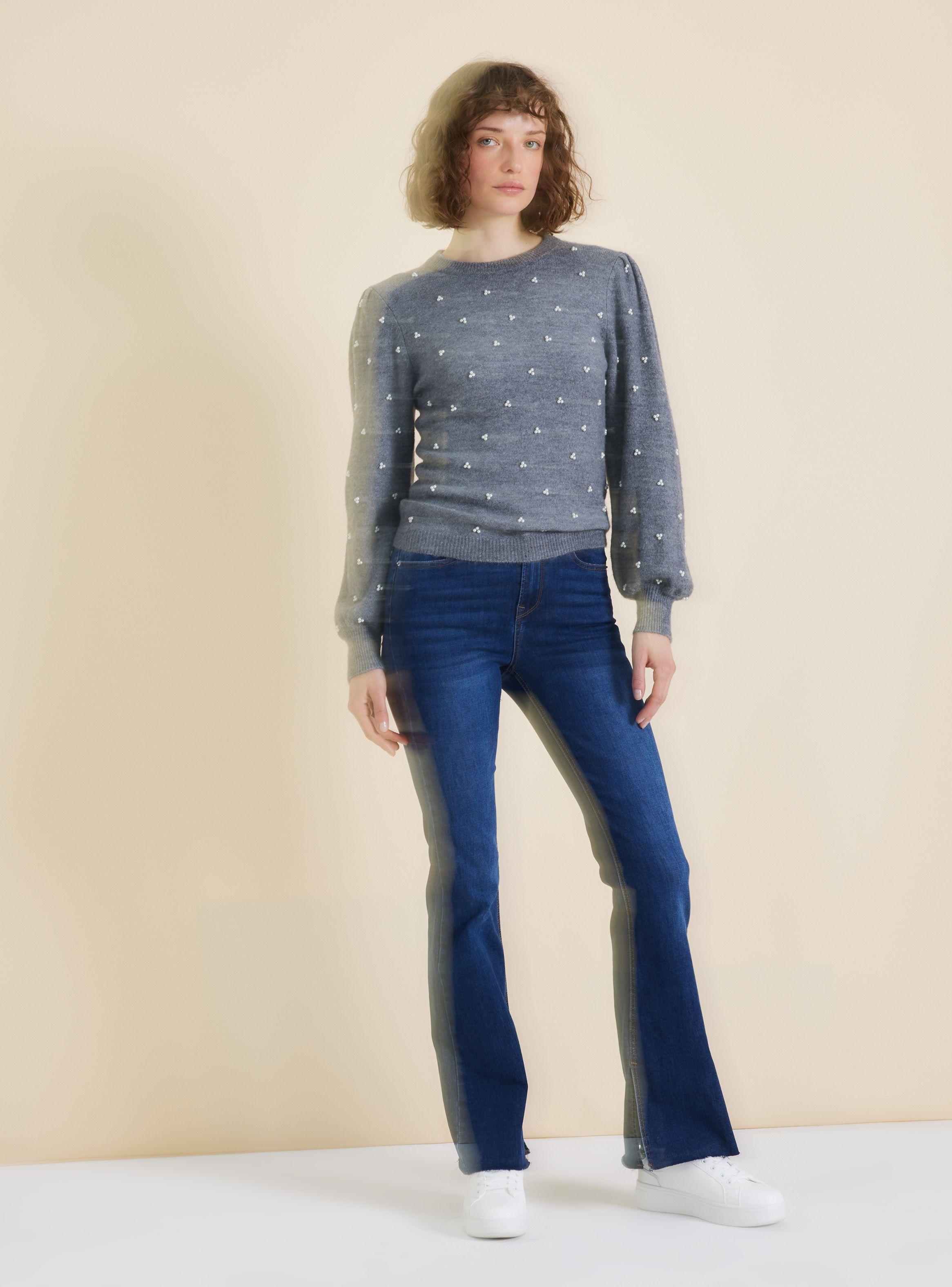 Sweater Aplicación Perlas-4