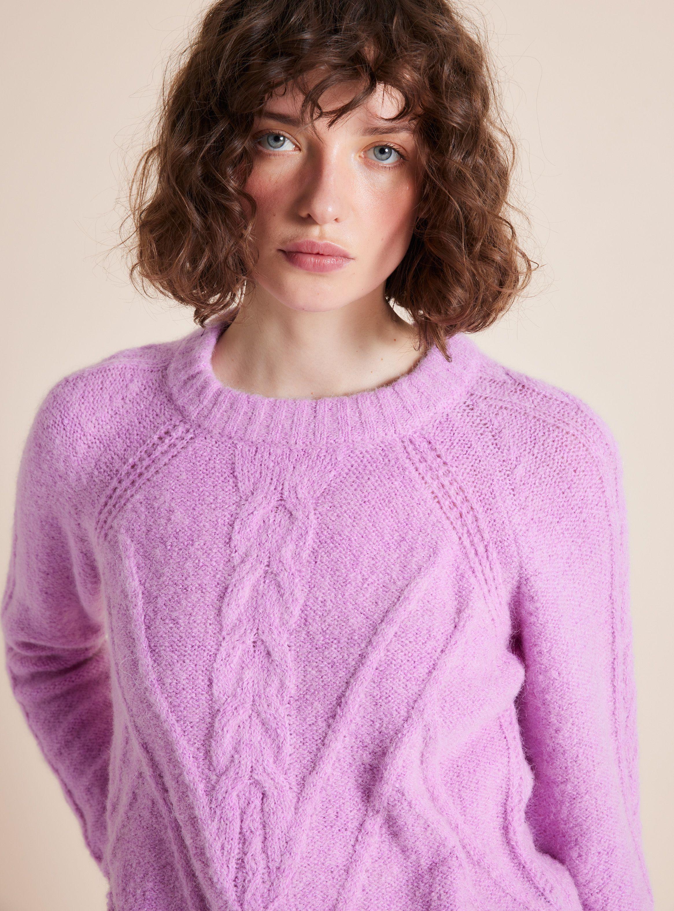 Sweater Diseño Trenzado con Lana-2
