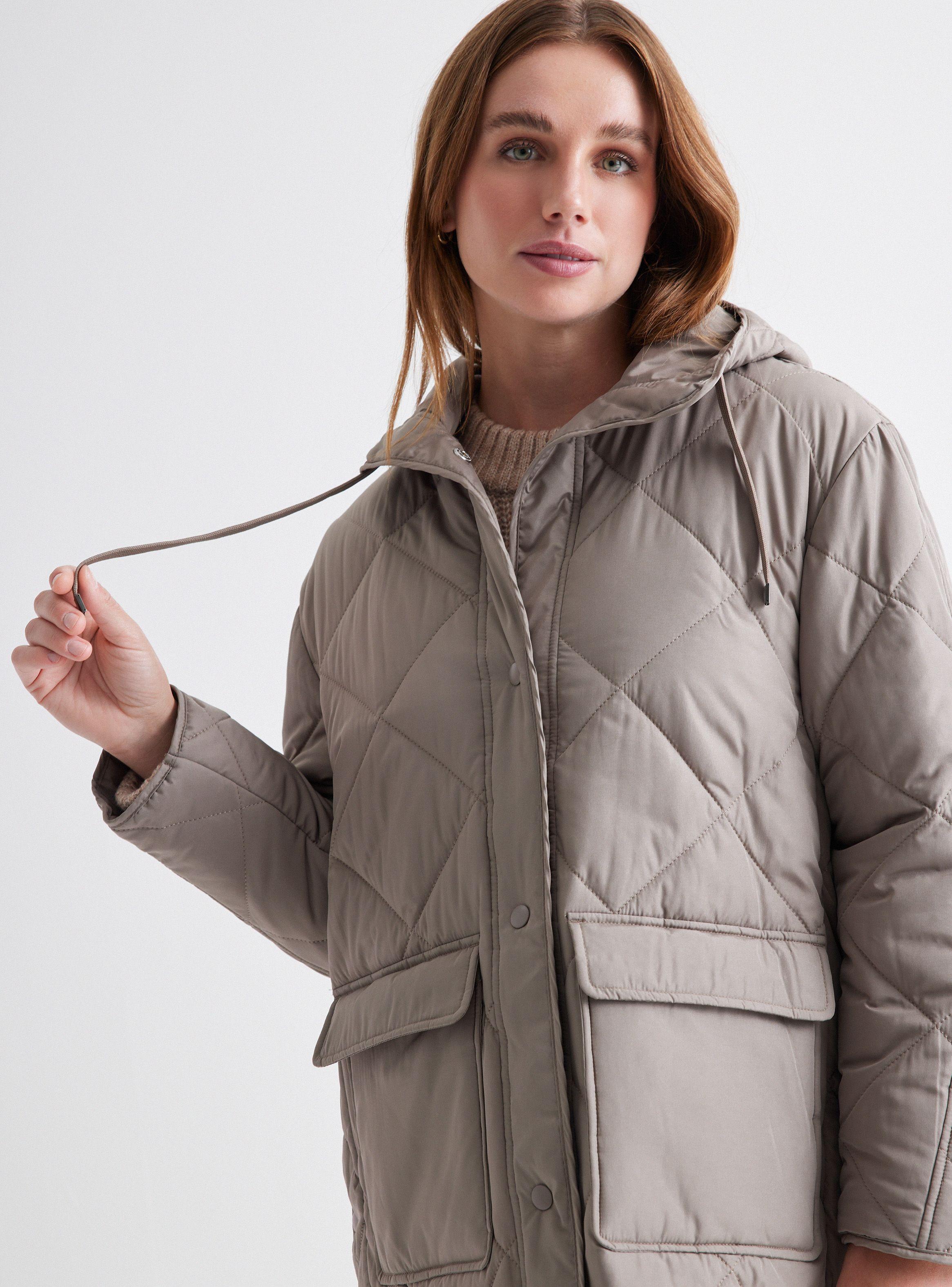 Parka Lisa Frontal con Bolsillos-2