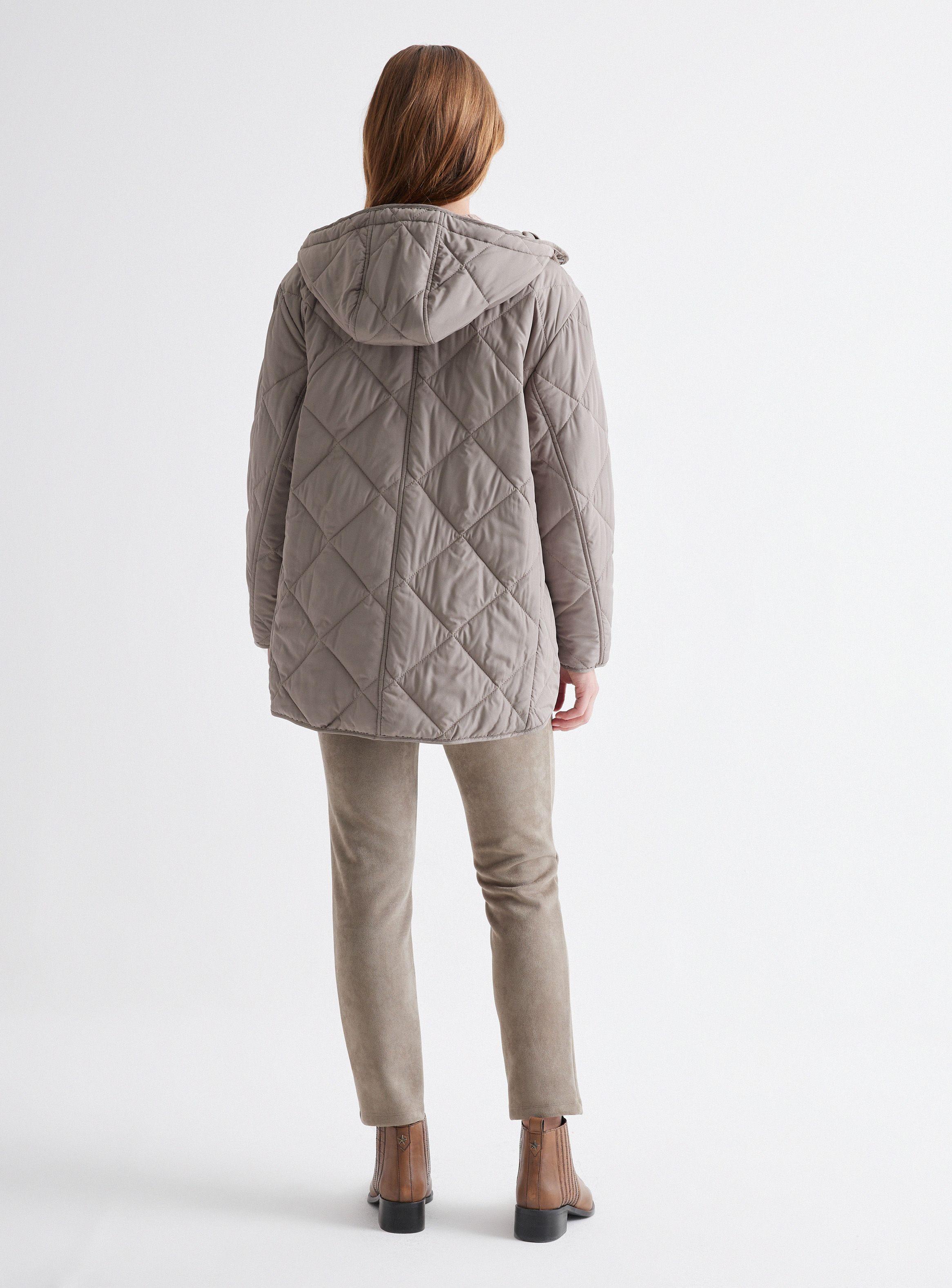 Parka Lisa Frontal con Bolsillos-5