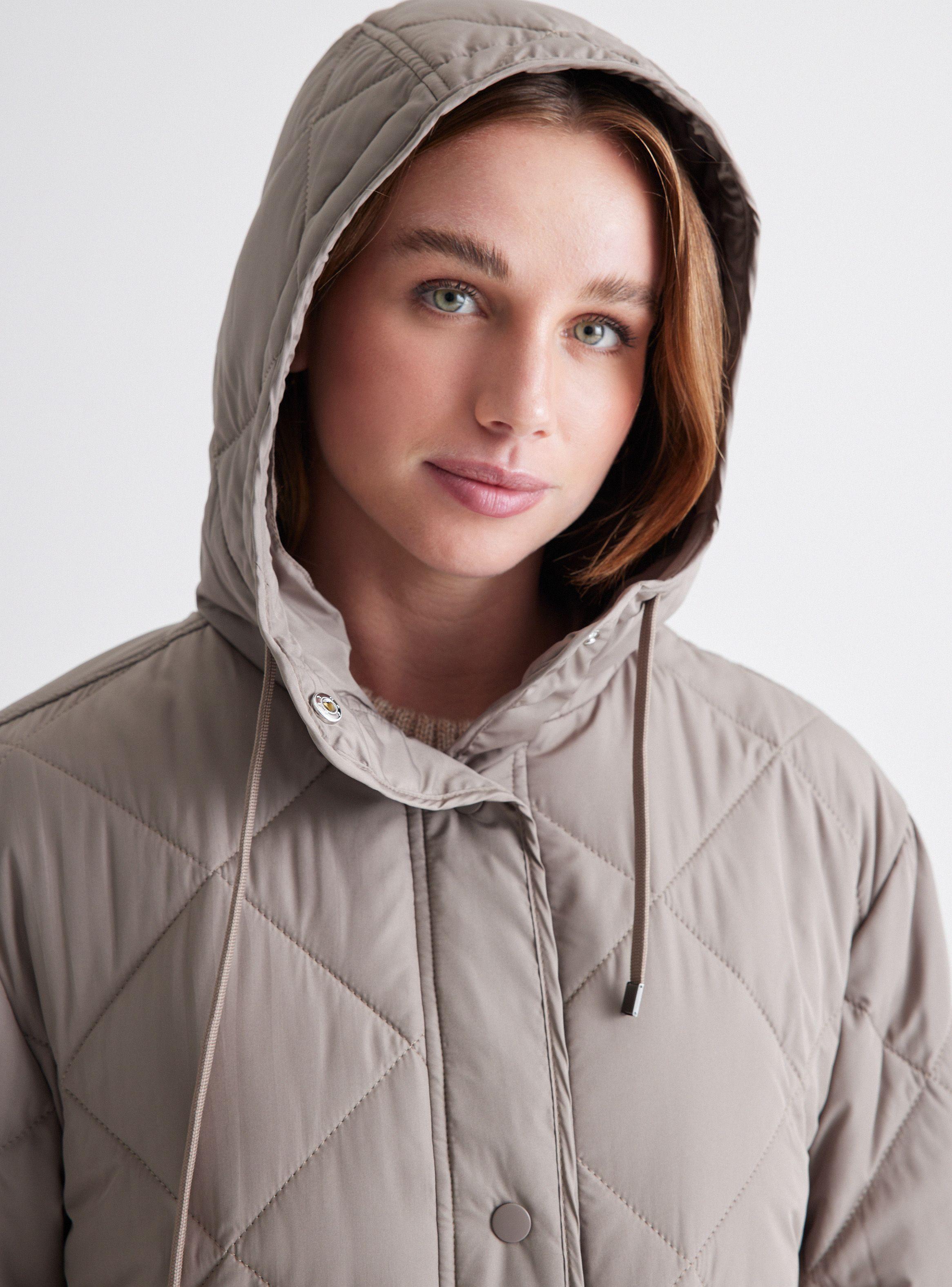 Parka Lisa Frontal con Bolsillos-3