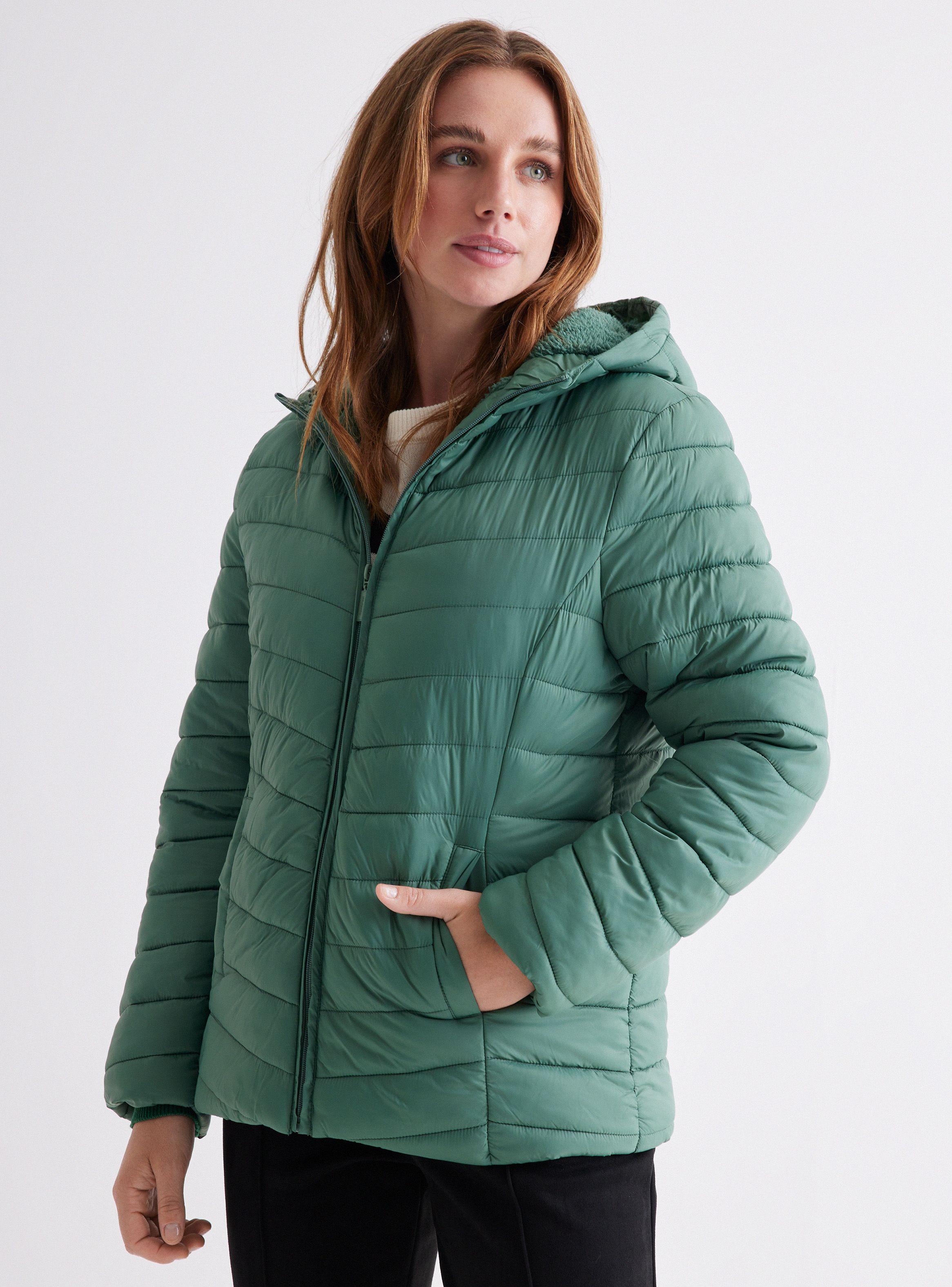 Parka con Capucha y Bolsillos-2