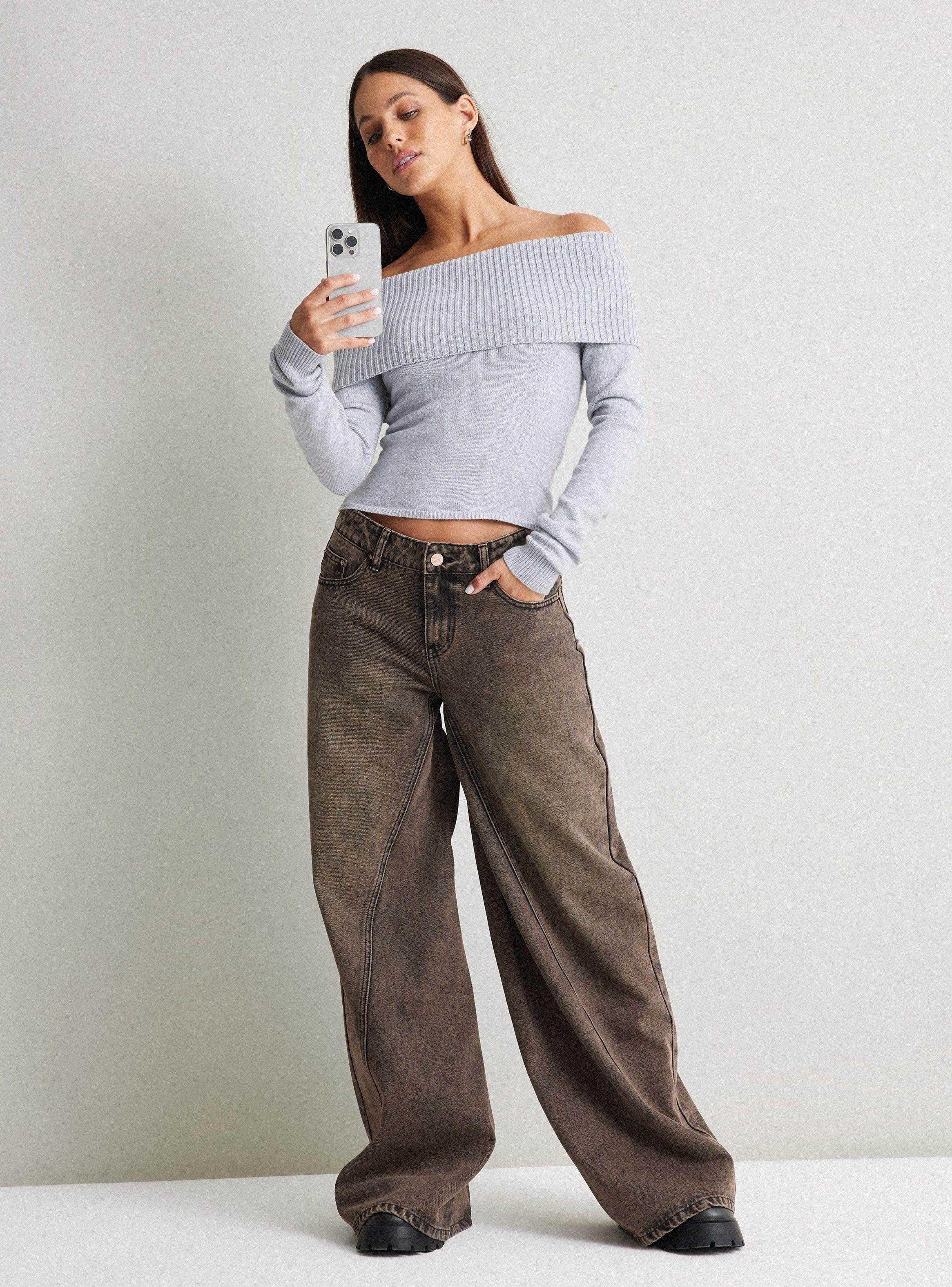 Sweater Sin Hombros Ajustado-4