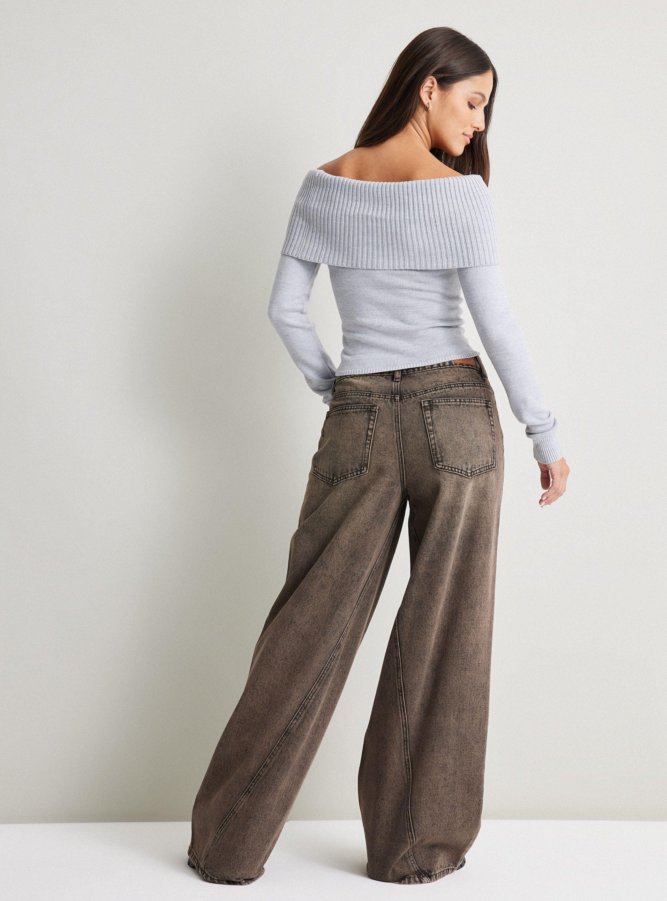 Sweater Sin Hombros Ajustado-5