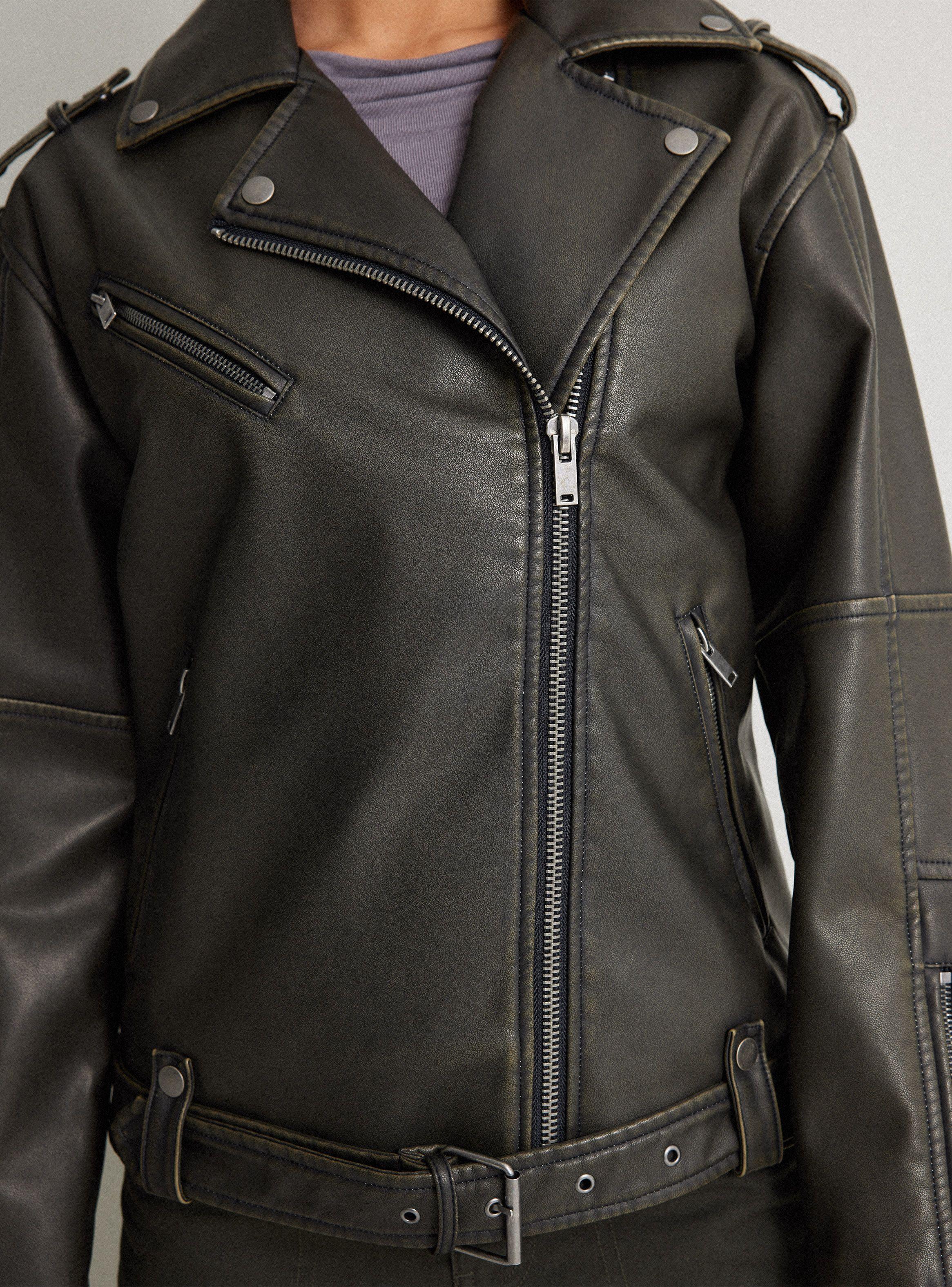 Chaqueta Biker Lavada-3