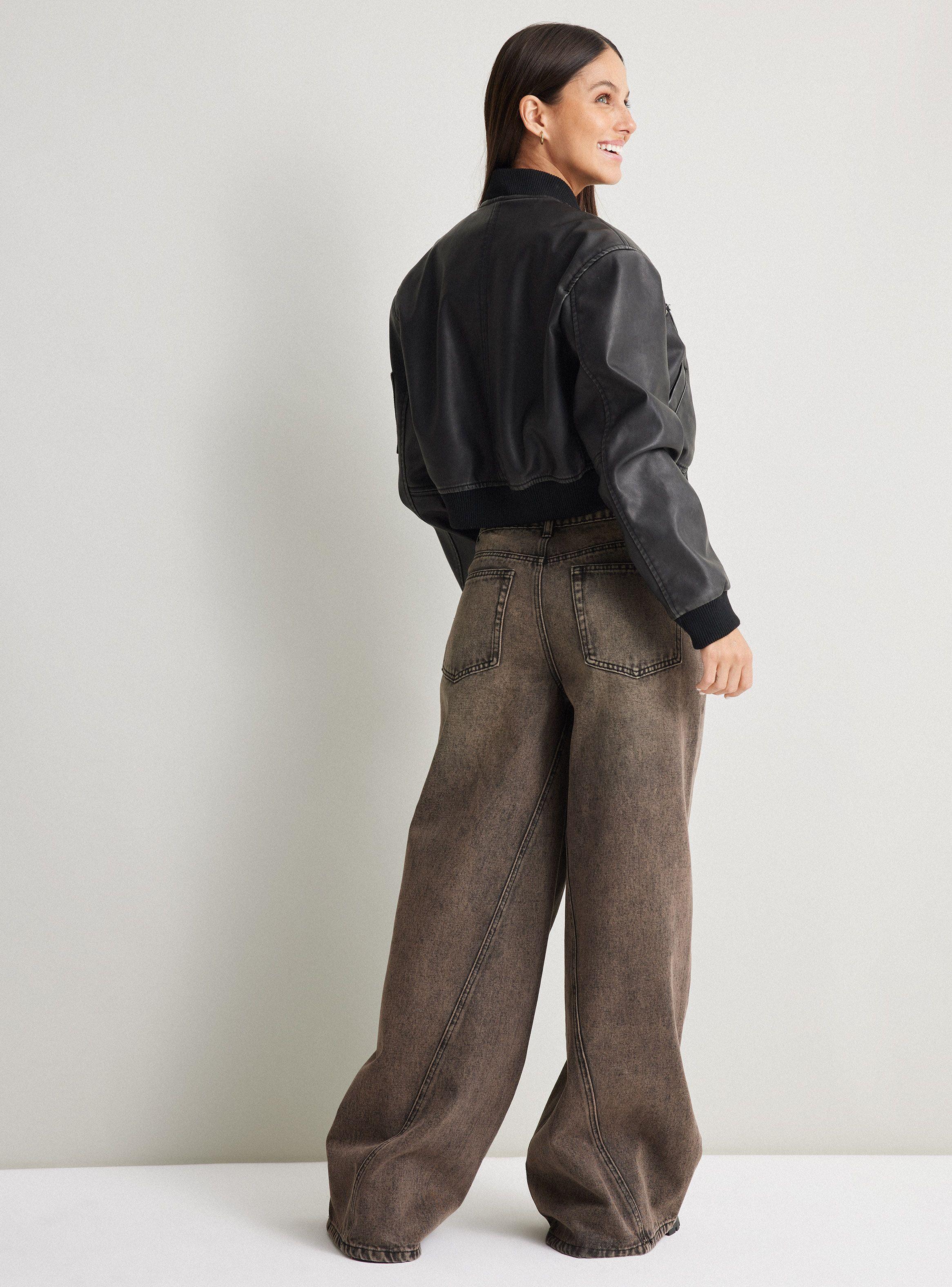 Chaqueta Bomber Crop-5