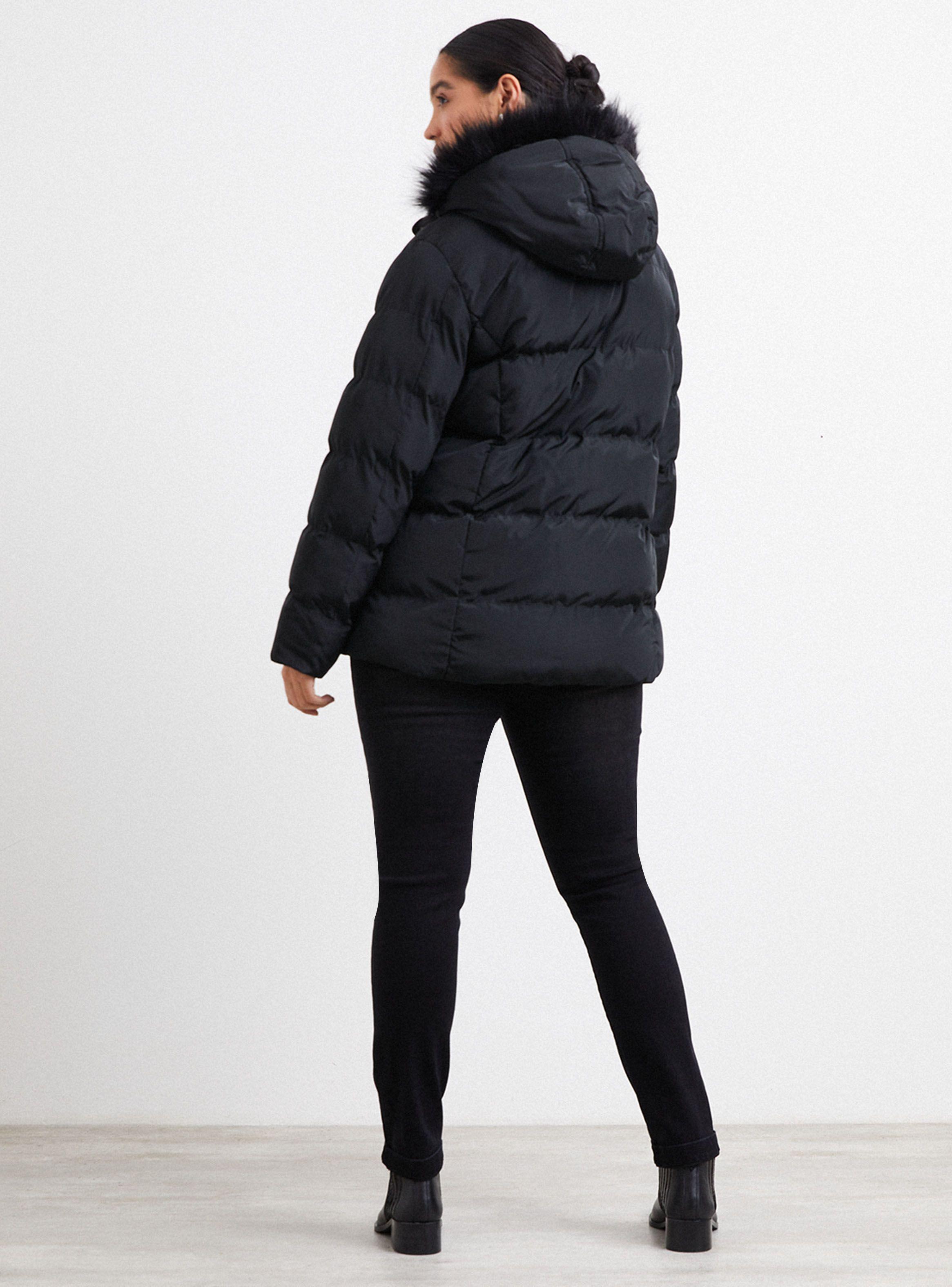 Parka Acolchada Gorro Piel-5