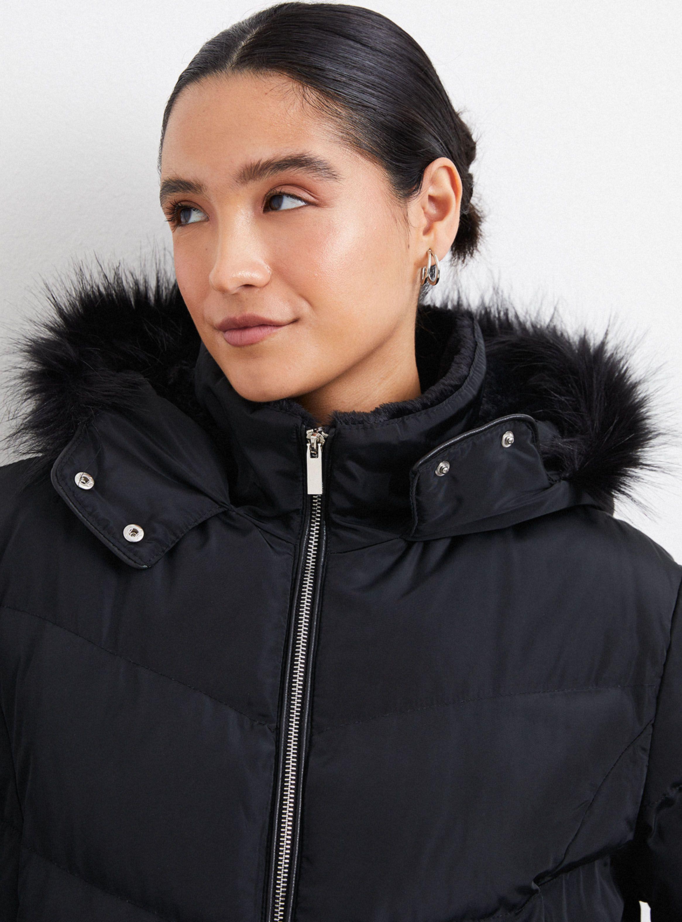 Parka Acolchada Gorro Piel-2