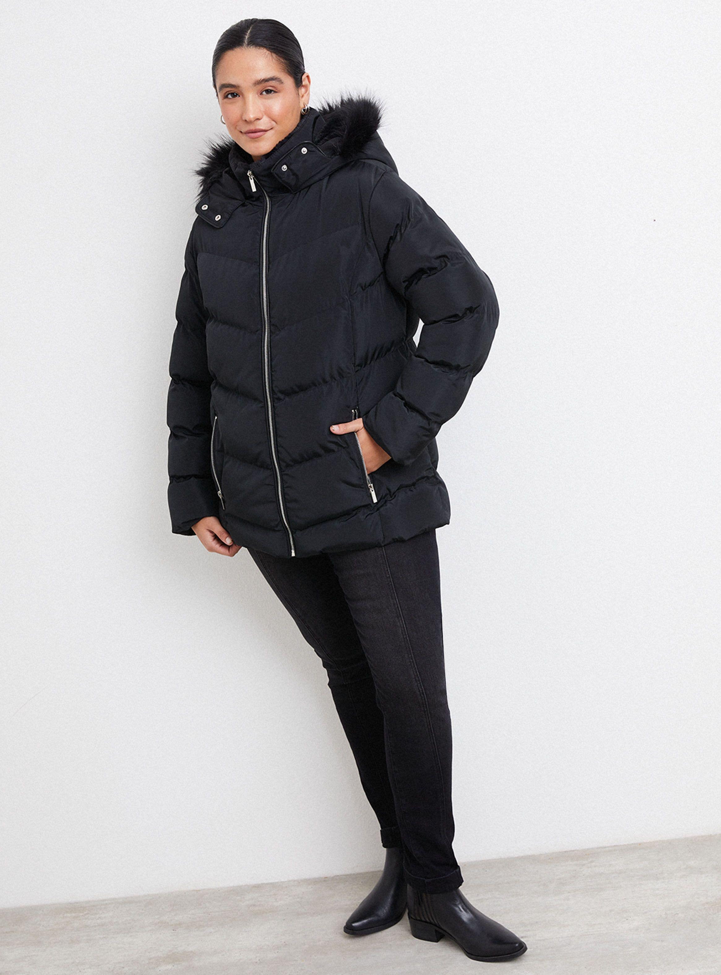 Parka Acolchada Gorro Piel-4