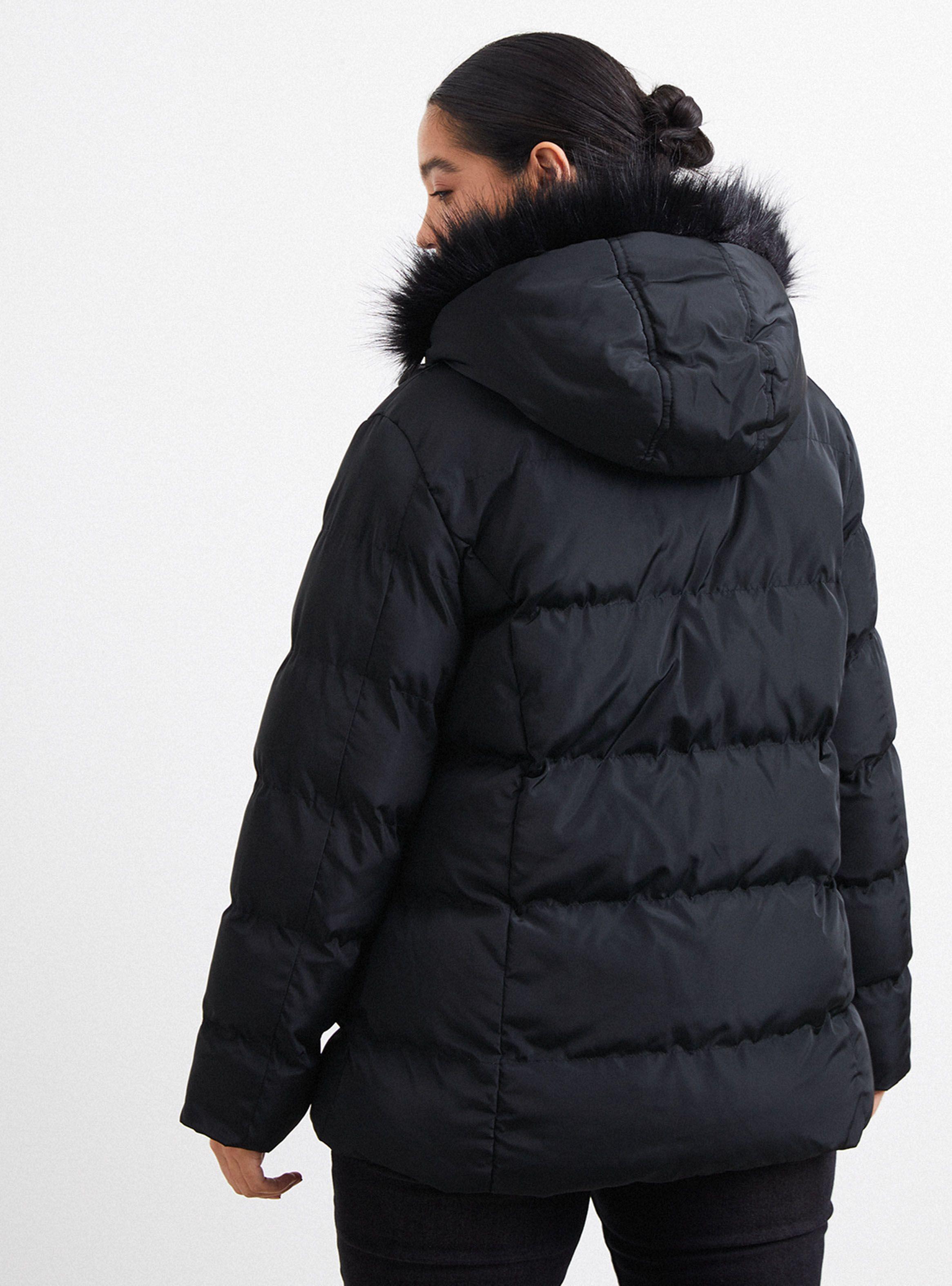 Parka Acolchada Gorro Piel-1