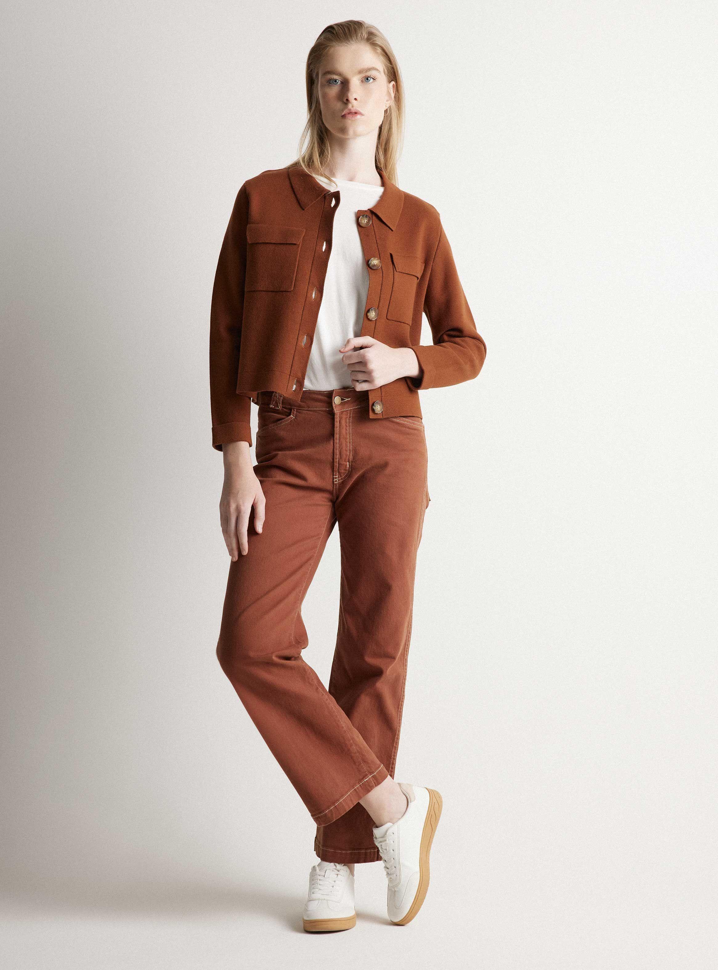 Chaqueta Punto Con Botones-4