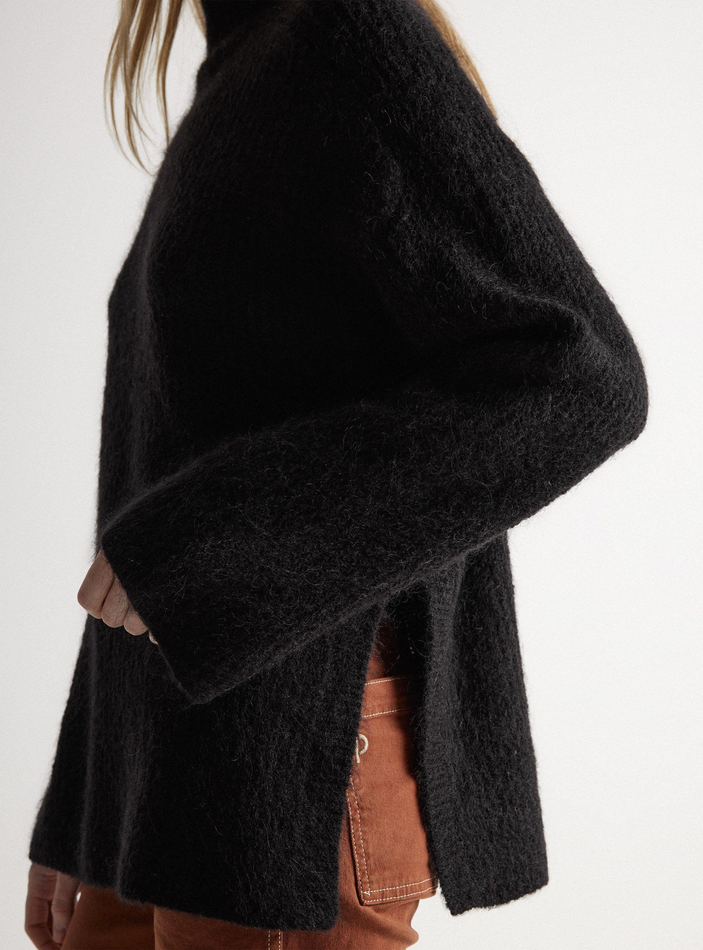 Sweater Punto Cuello Alto con Lana-3