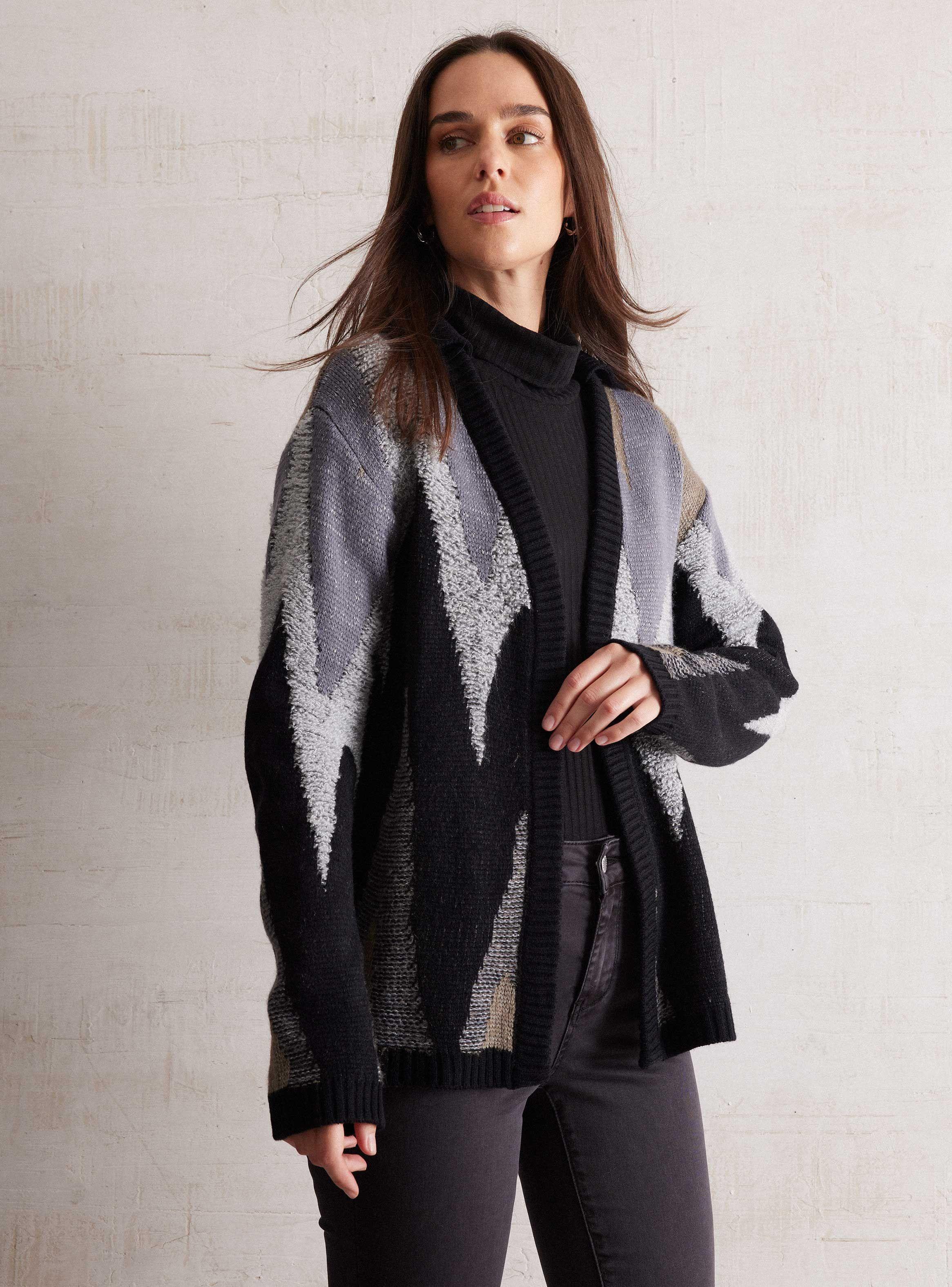Chaleco Tipo Kimono Con Diseño Y Buckle-0
