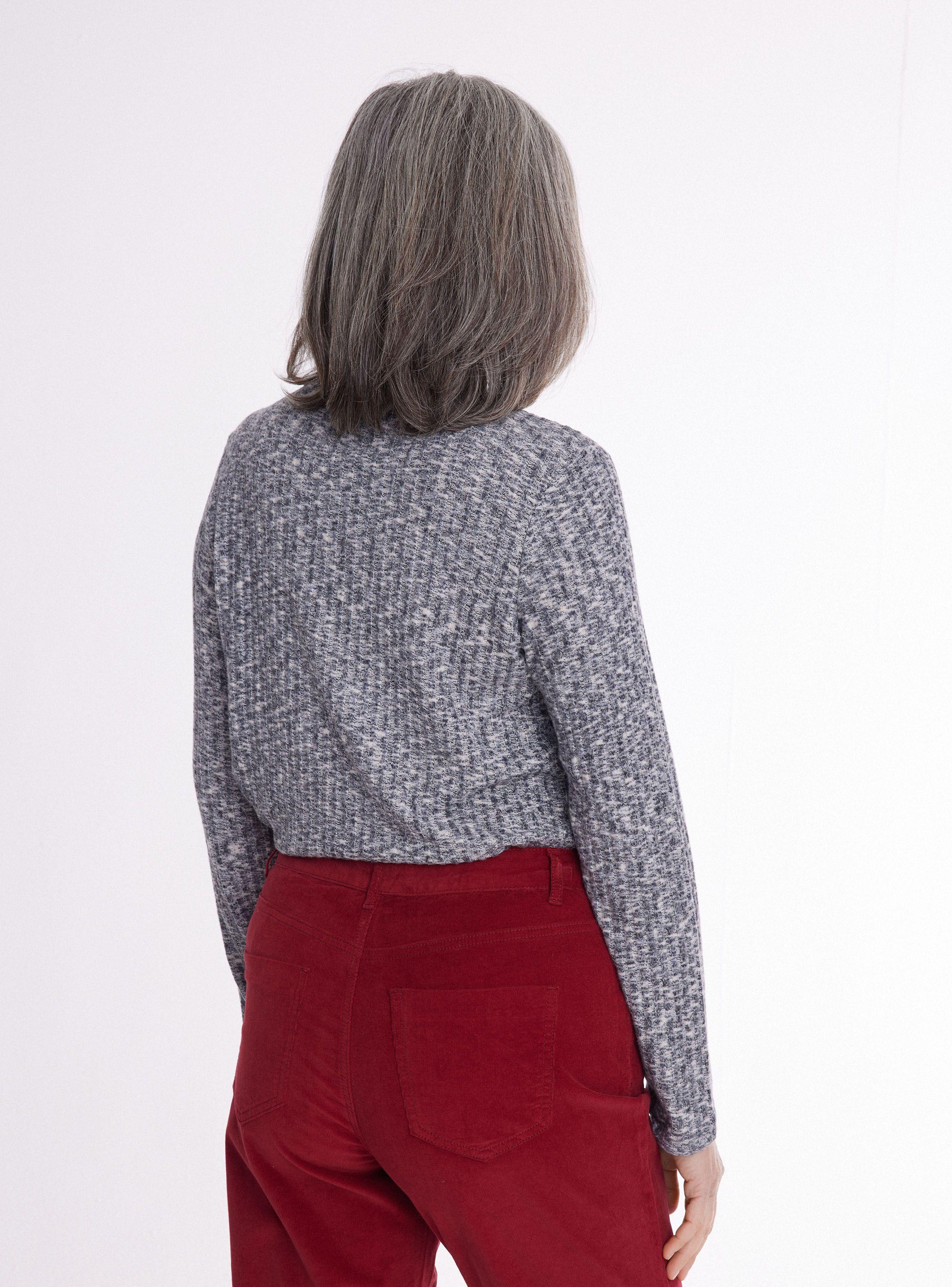 Polera Tejida Cuello Mock-1