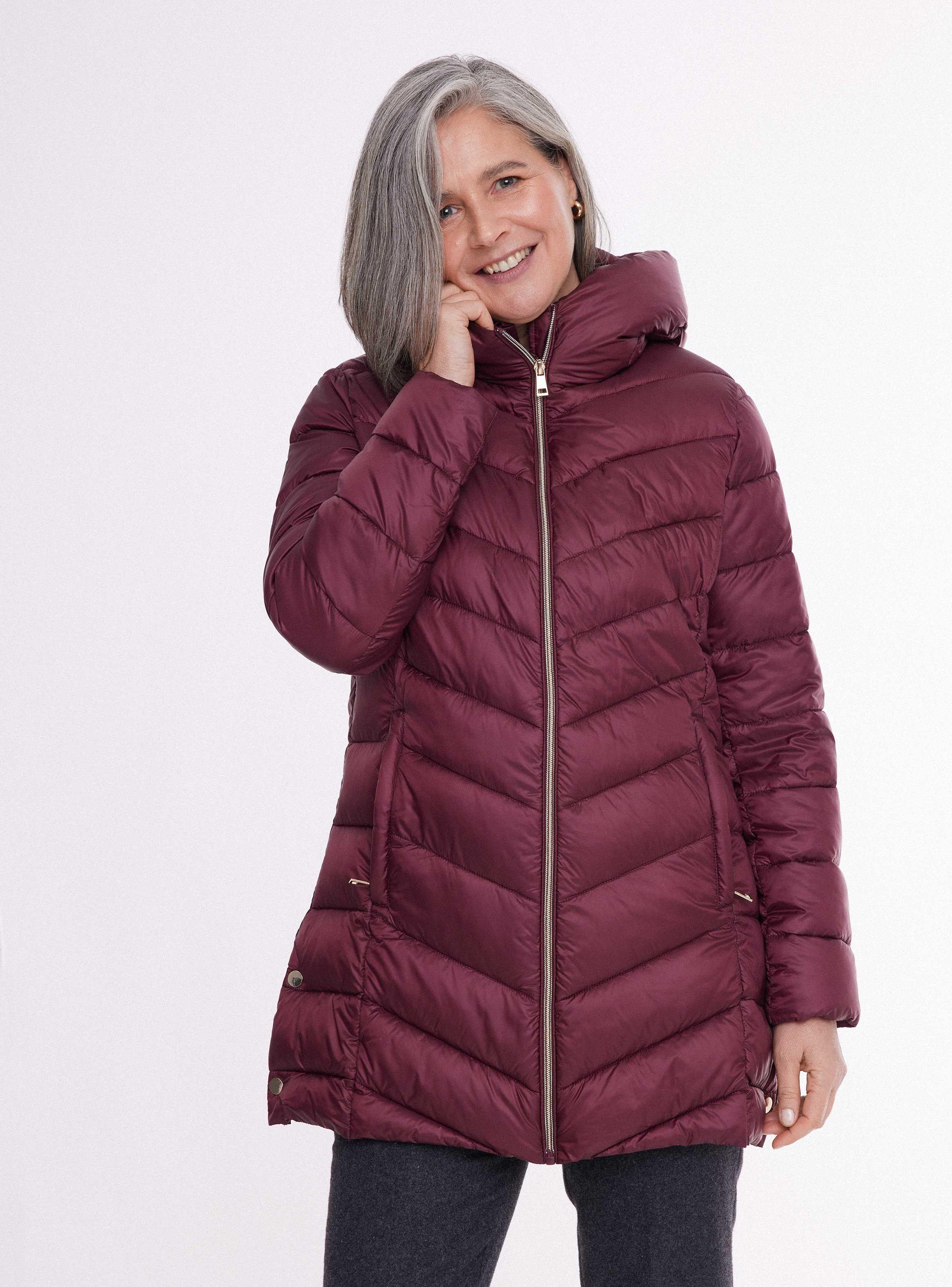 Parka Acolchada En V-0