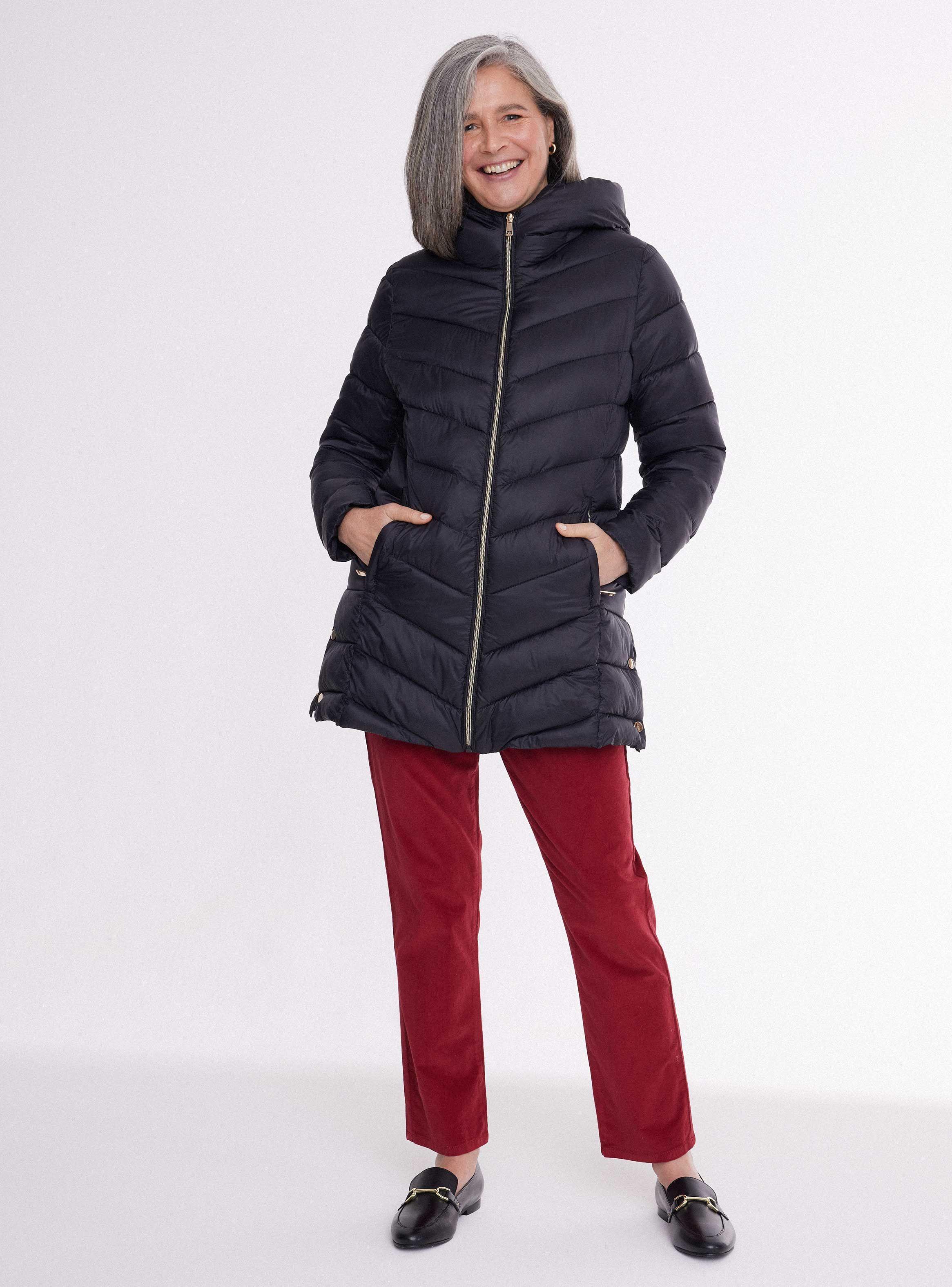 Parka Acolchada En V-4