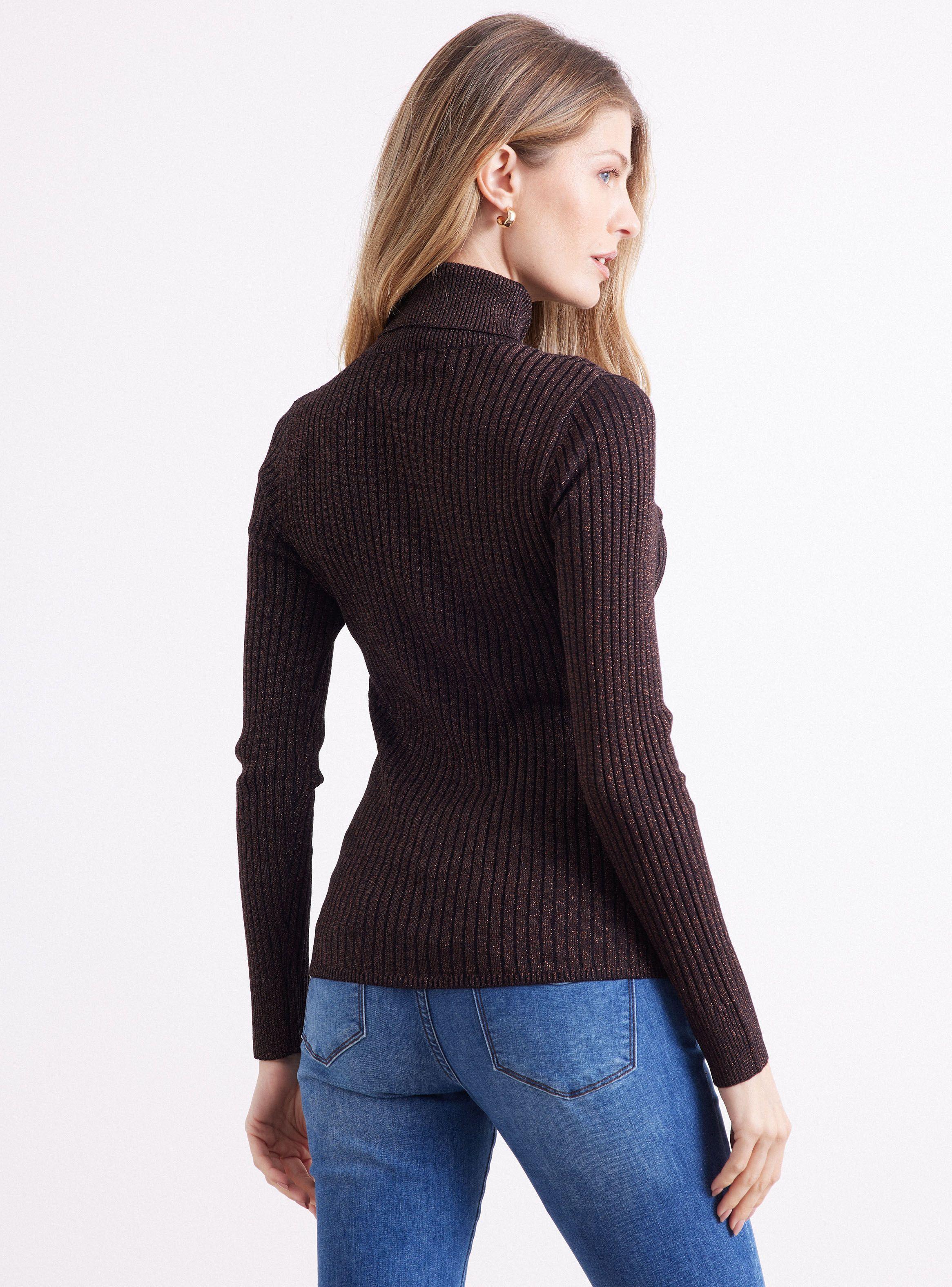 Sweater Acanalado Detalle Metalizado-1