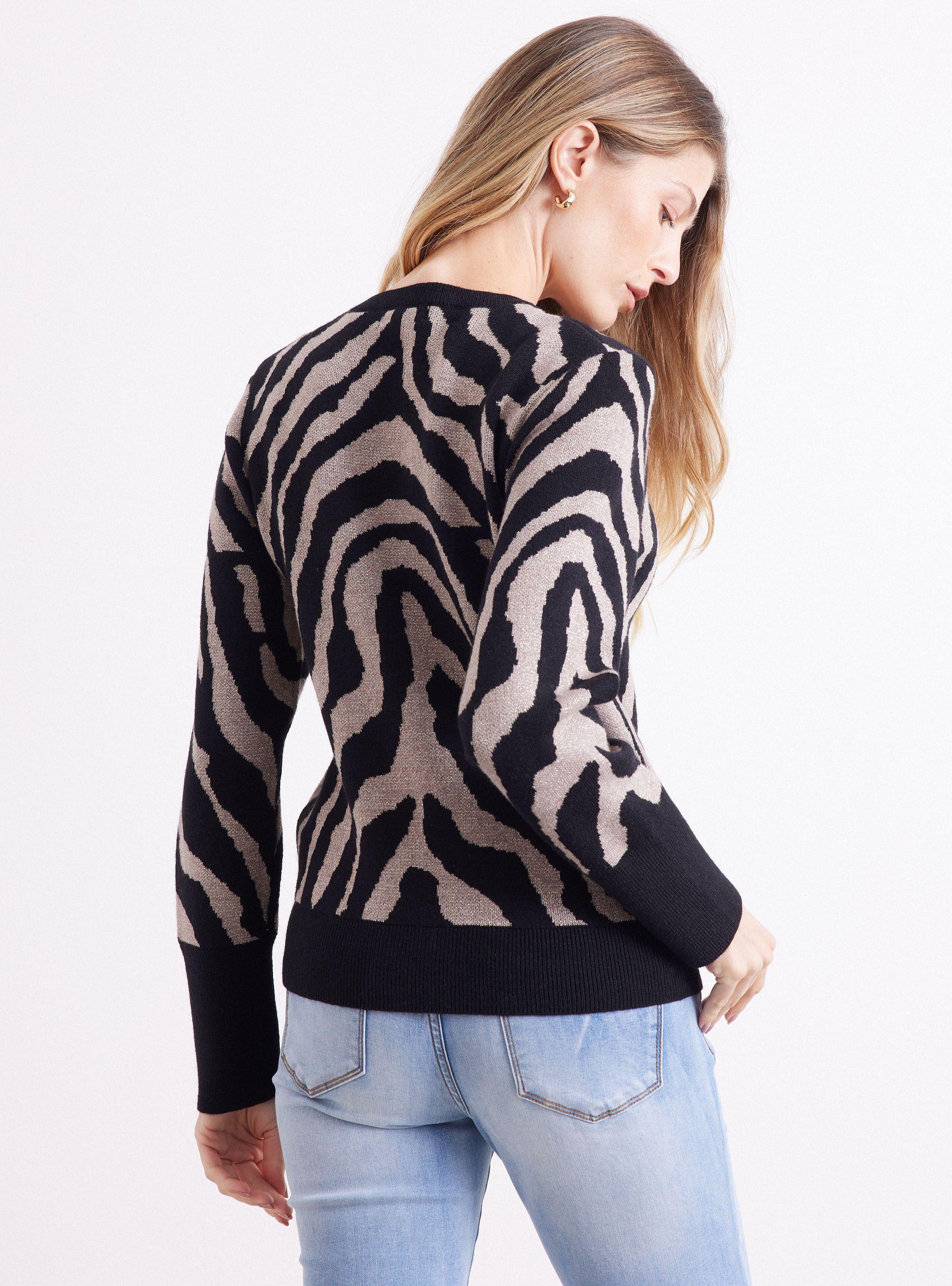 Sweater Jacquard Con Brillo-1