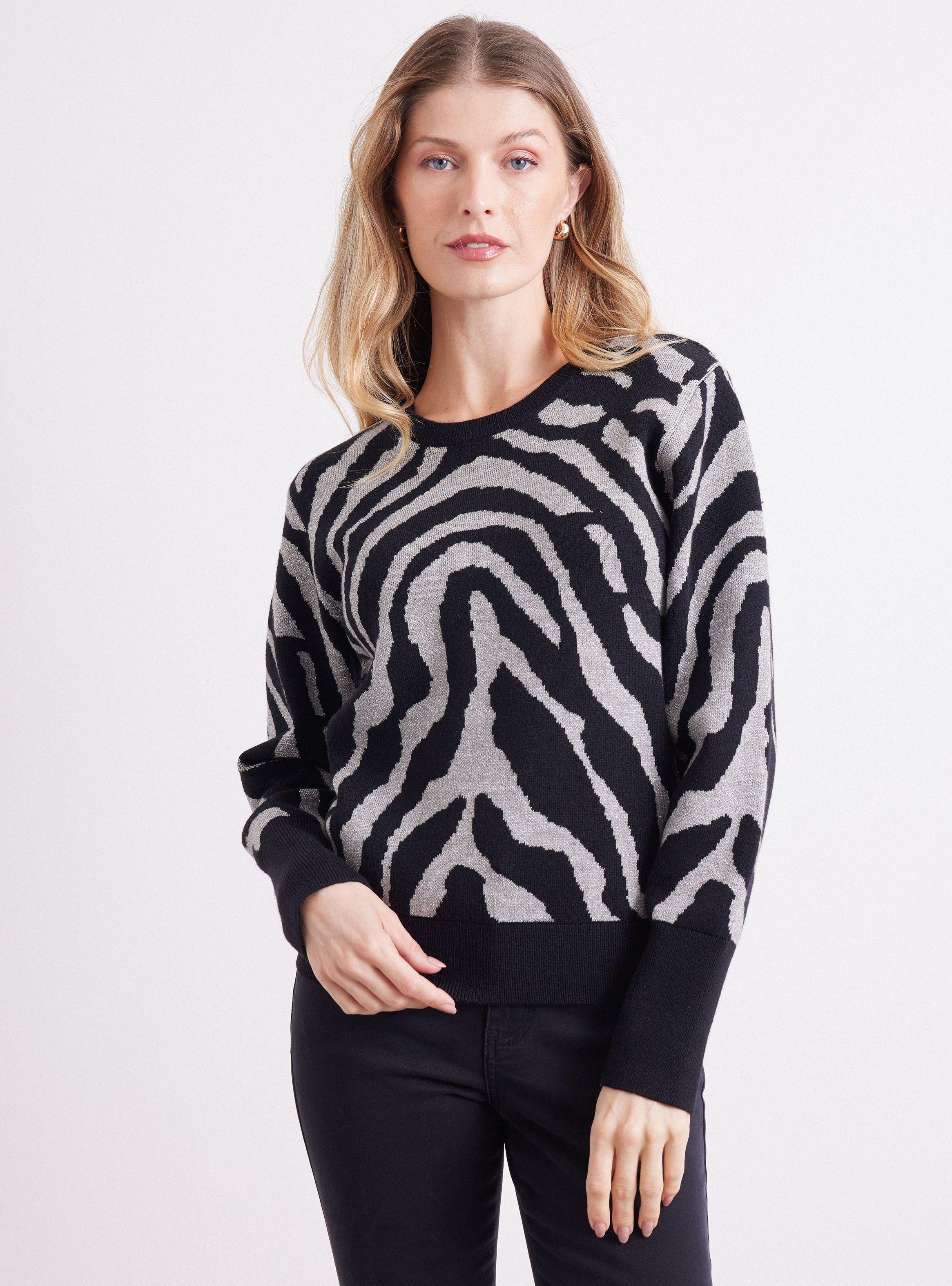 Sweater Jacquard Con Brillo-0