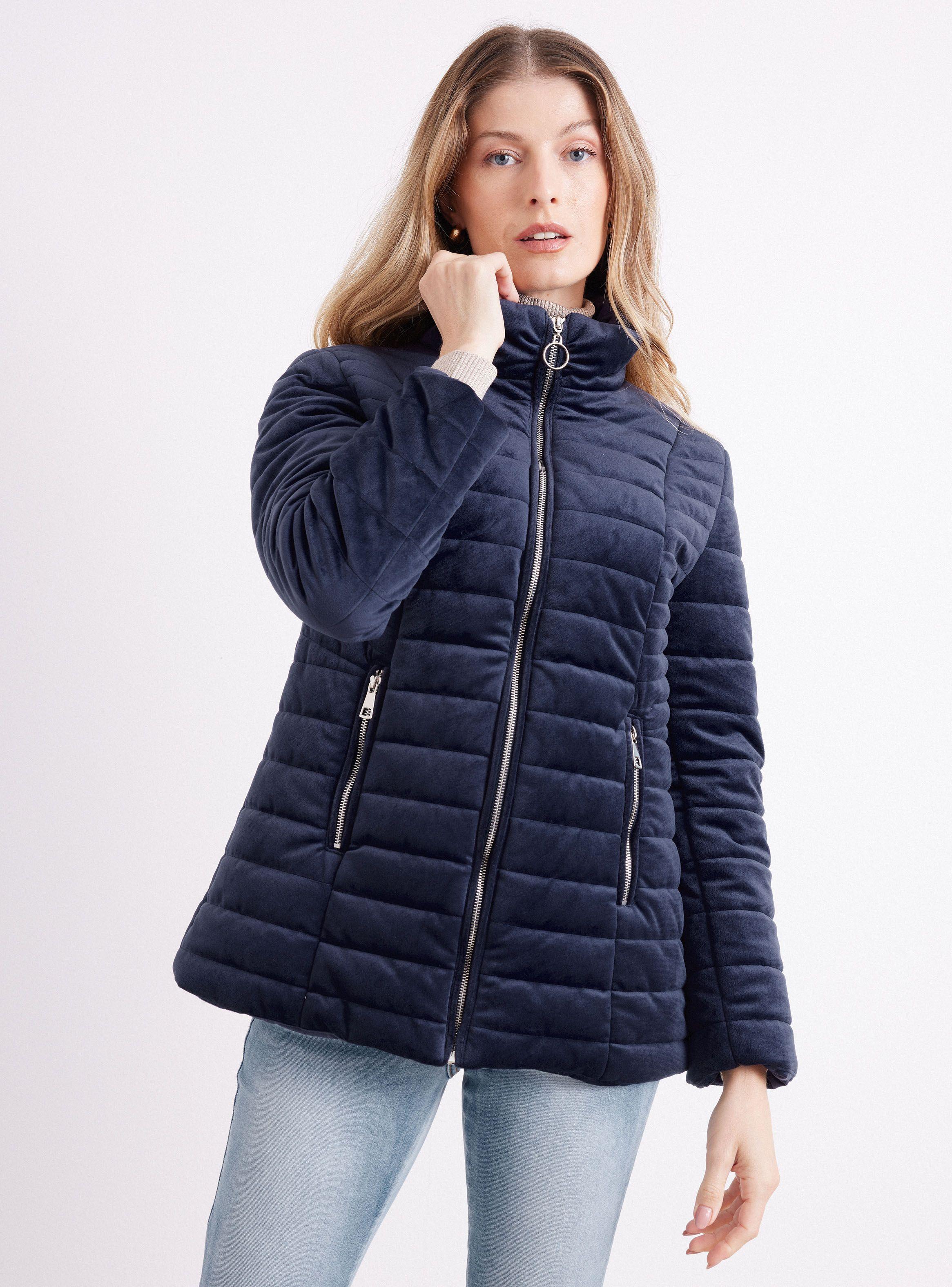 Parka De Terciopelo Acolchada-0