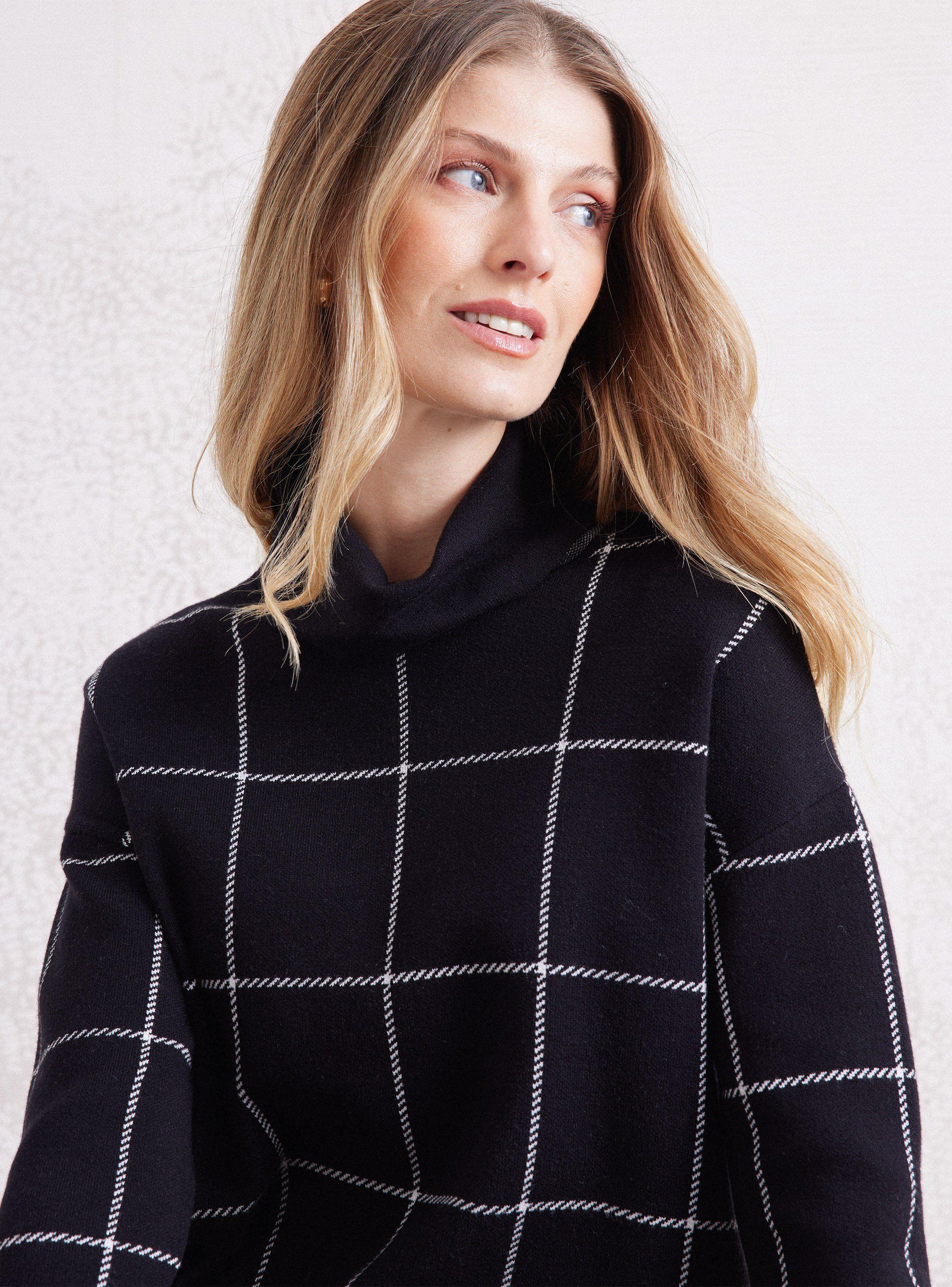 Sweater Jacquard De Cuadros Bicolor-2