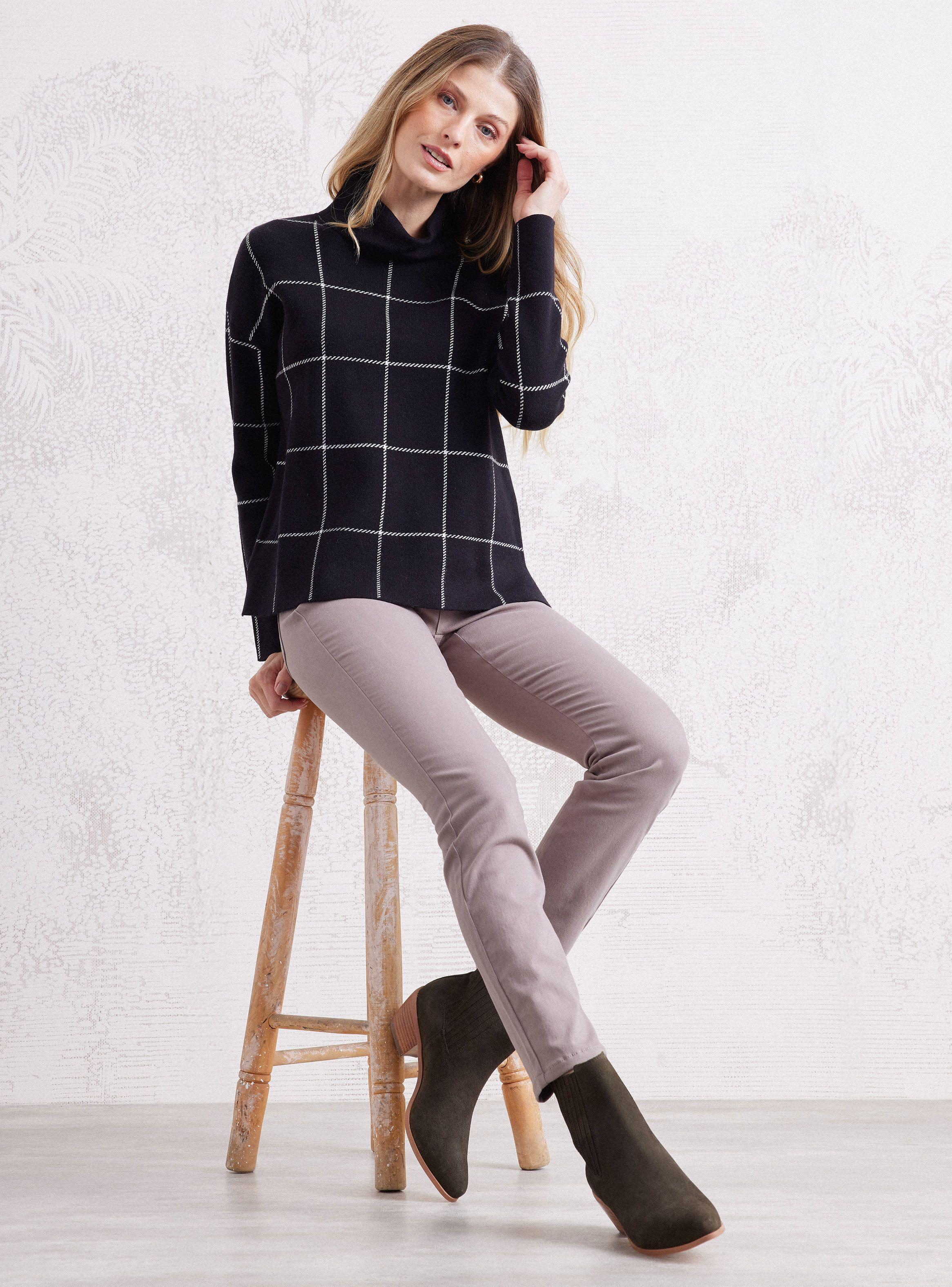 Sweater Jacquard De Cuadros Bicolor-4