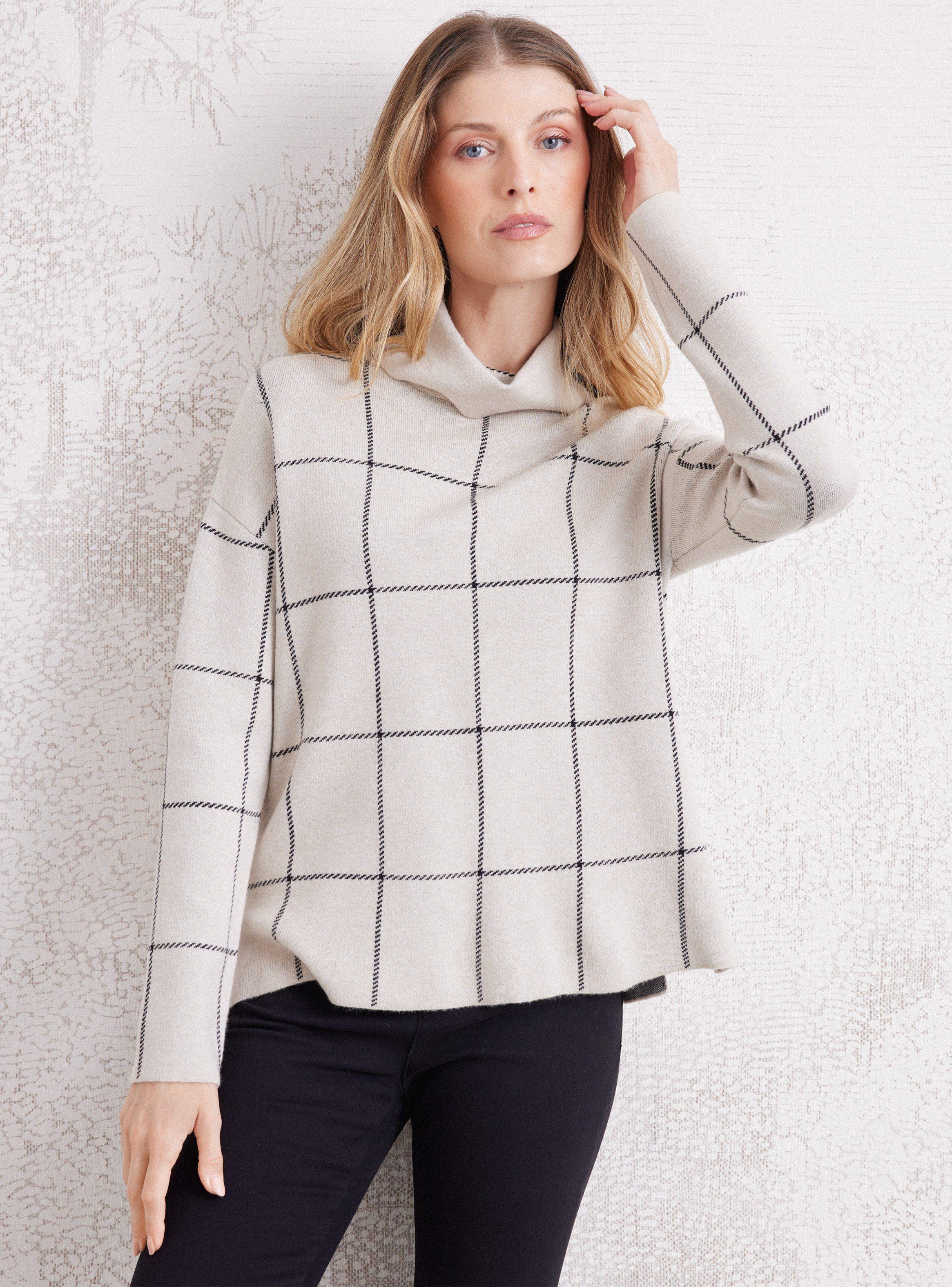 Sweater Jacquard De Cuadros Bicolor-0