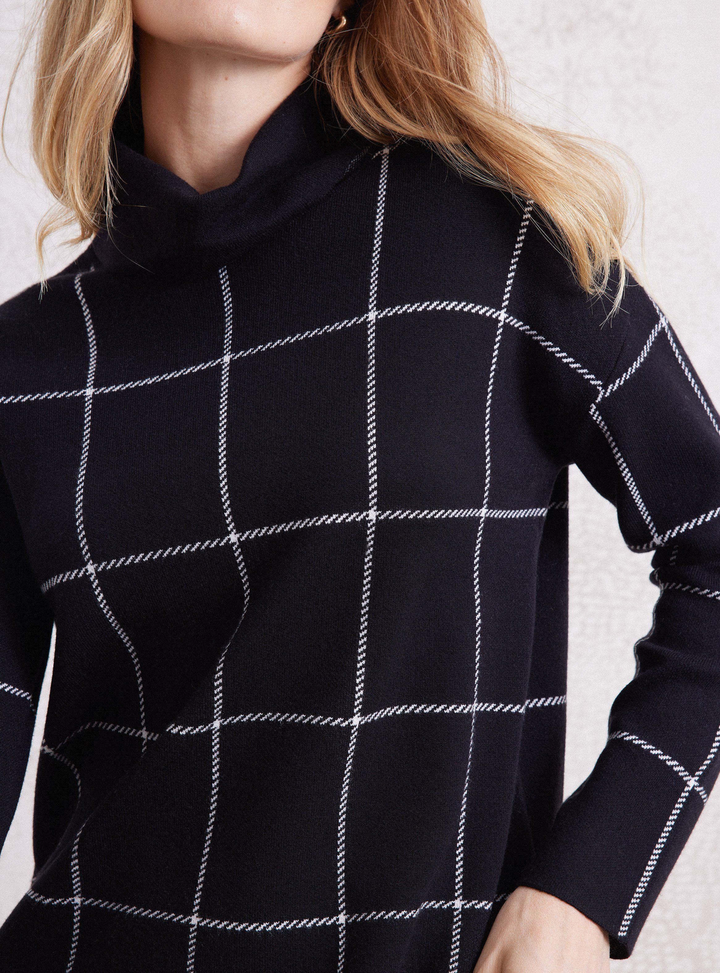 Sweater Jacquard De Cuadros Bicolor-3