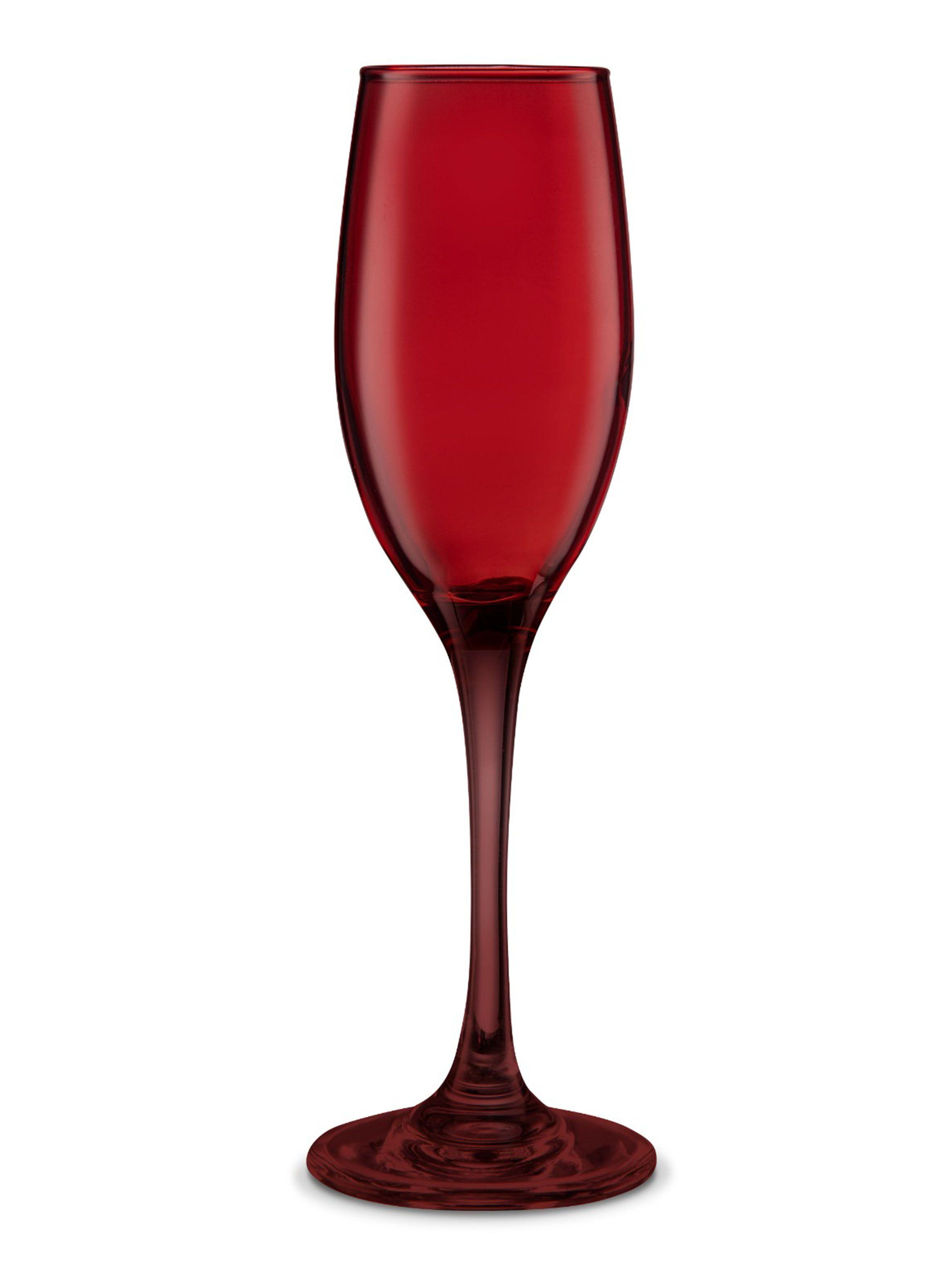 Set 4 Copas Flute Rojo 180 cm-1