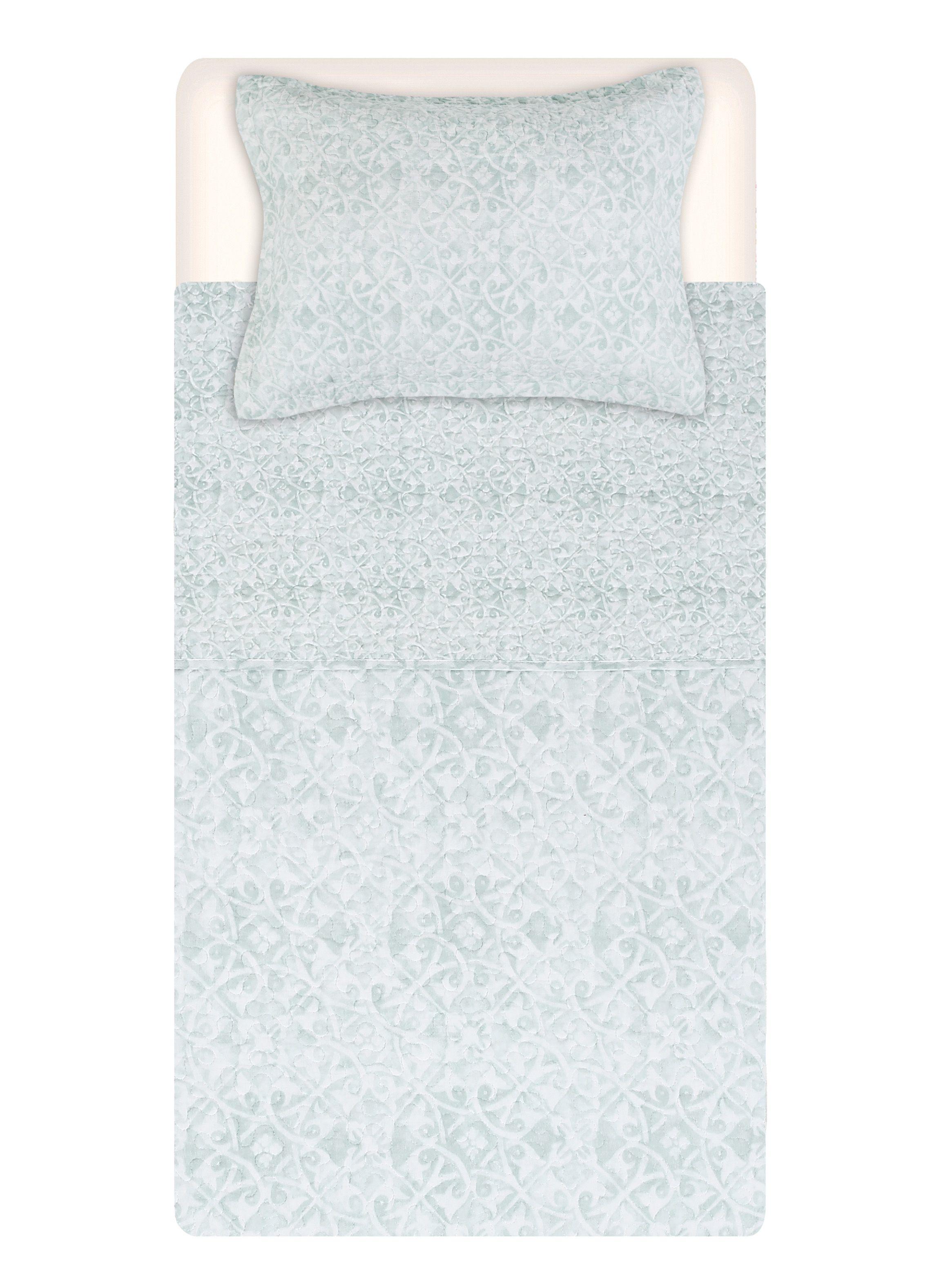 Quilt 1.5 Plazas Sarah Miller Mosaico Menta-3