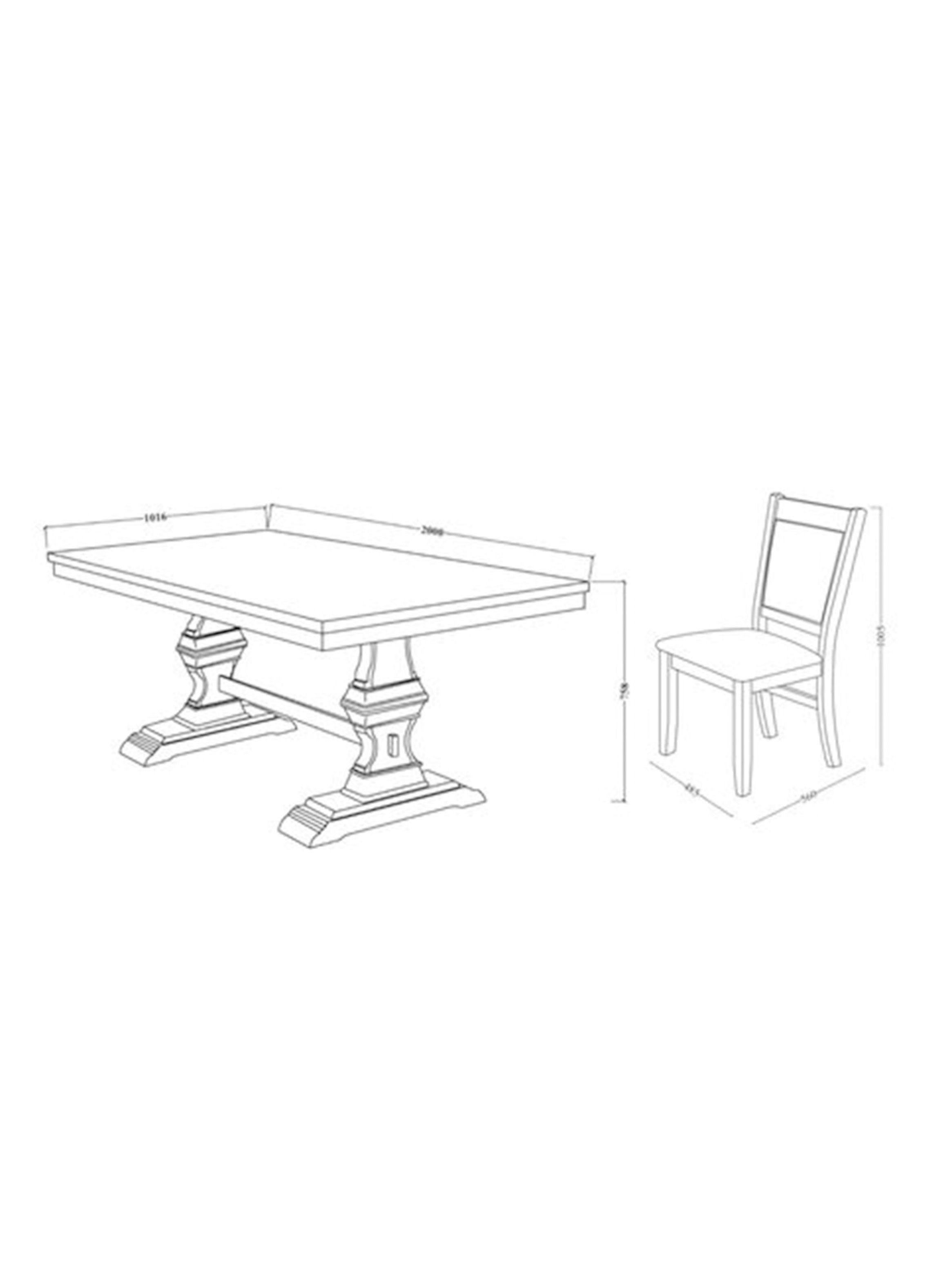 Juego Comedor New Marcia 8S Beige-2