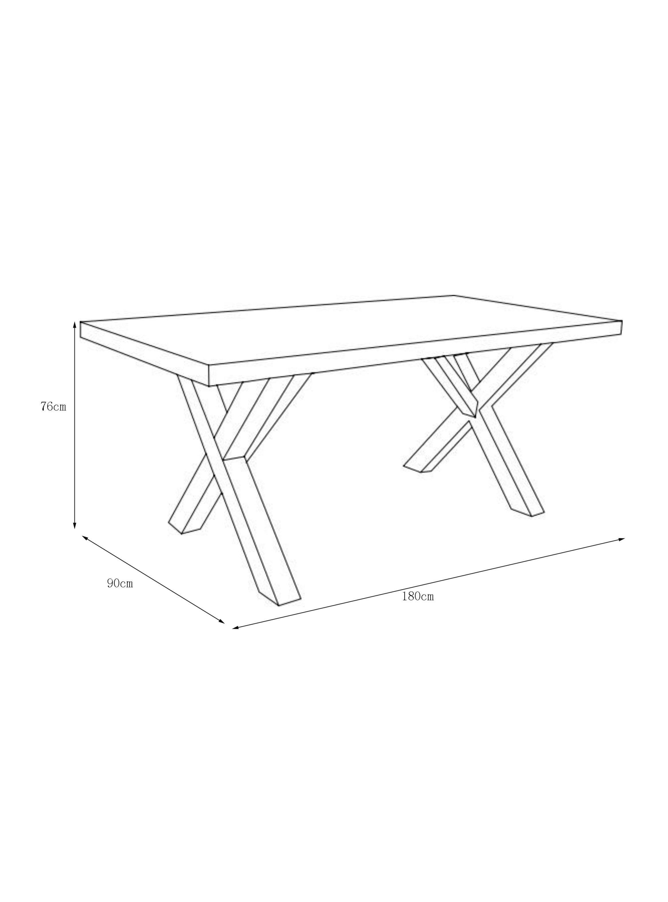 Mesa Comedor Cruzeta 180 cm-2