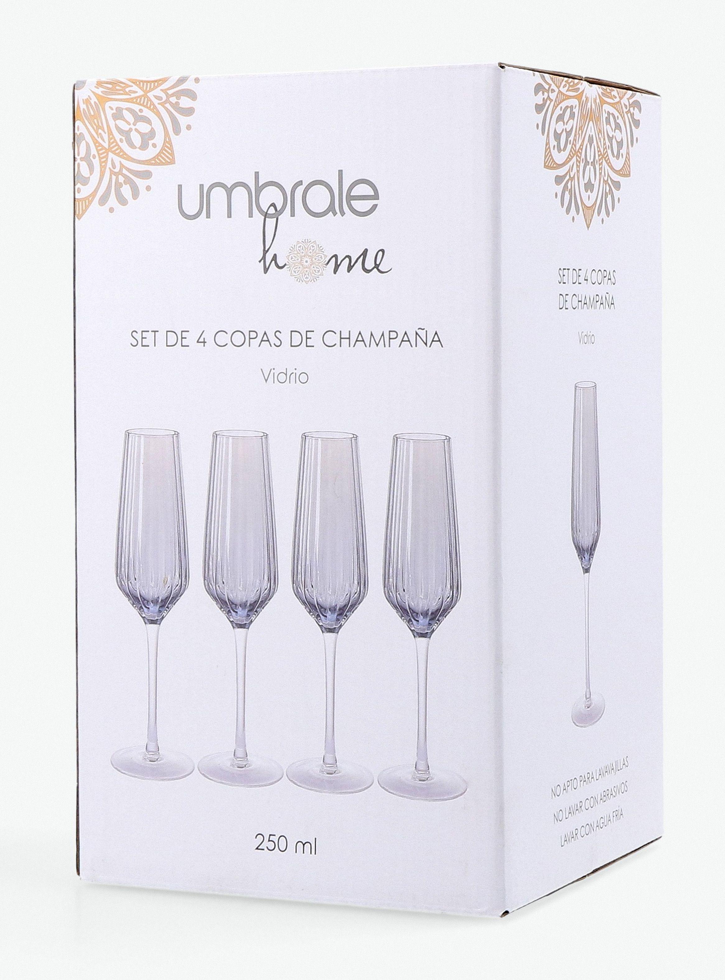 Set 4 Copas Flauta Violeta 250 ml-3