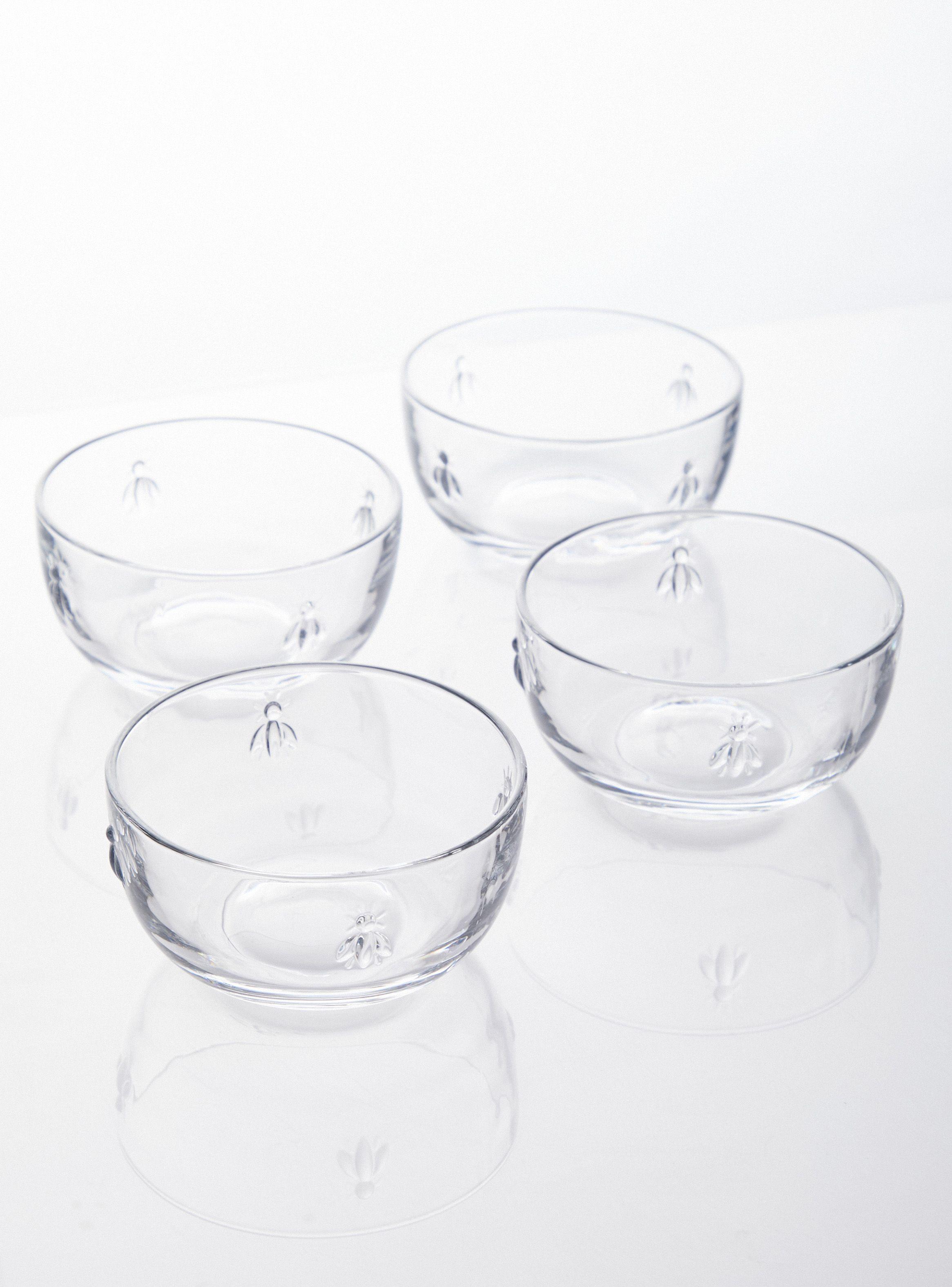 Set 4 Bowls Vidrio Bee 400 ml-0