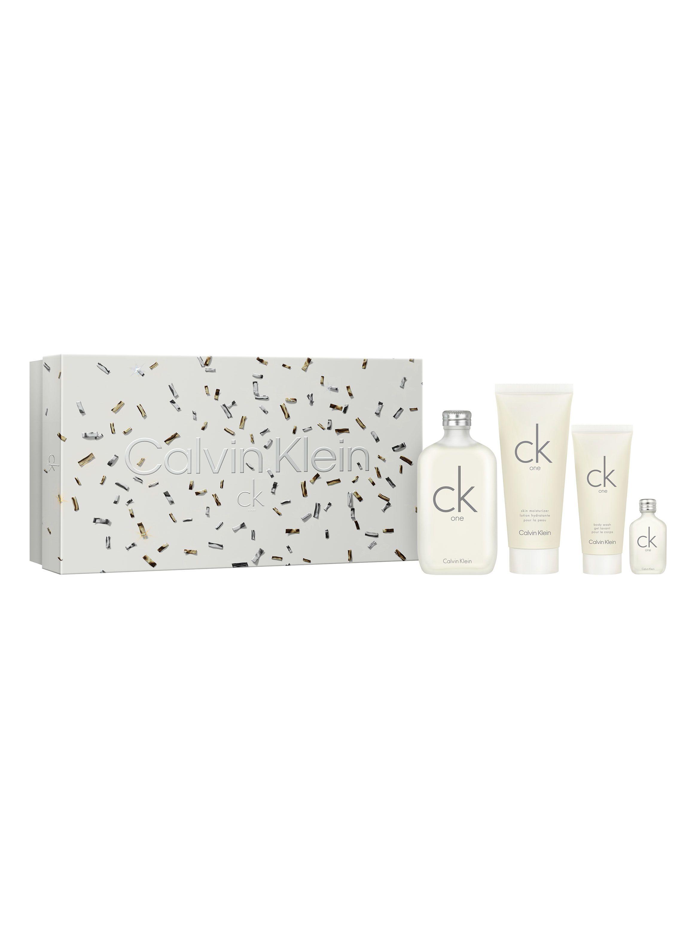 Set Perfume Ck One EDT 200 ml + Body Lotion 200 ml + Shower Gel 100 ml + Travel Size-0