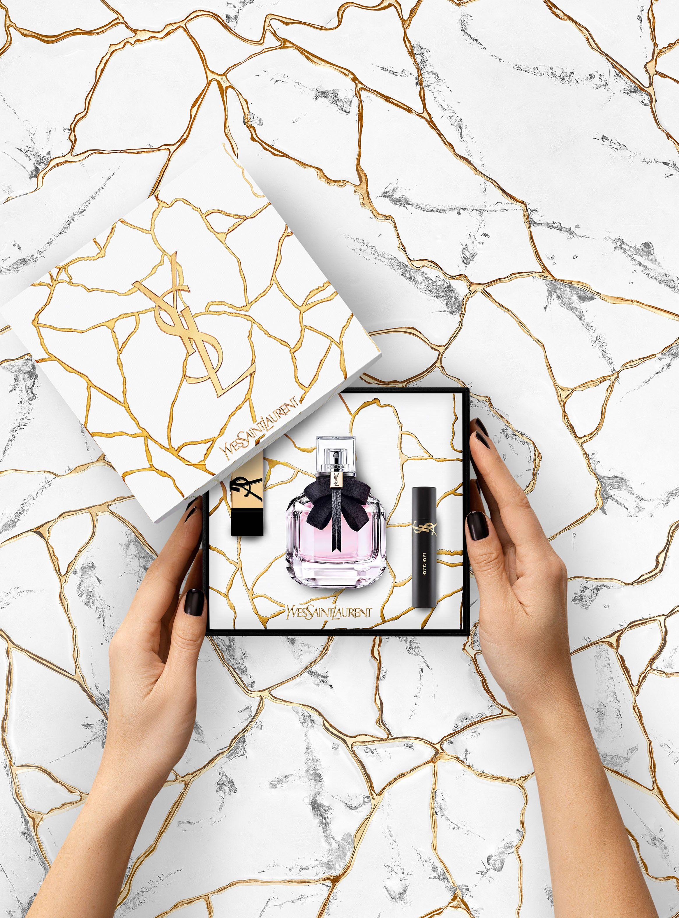 Set Perfume Mon Paris EDP Mujer 50 ml + Mini Lash Clash + Mini Rouge Pur Couture Nude Muse Yves Saint Laurent-2