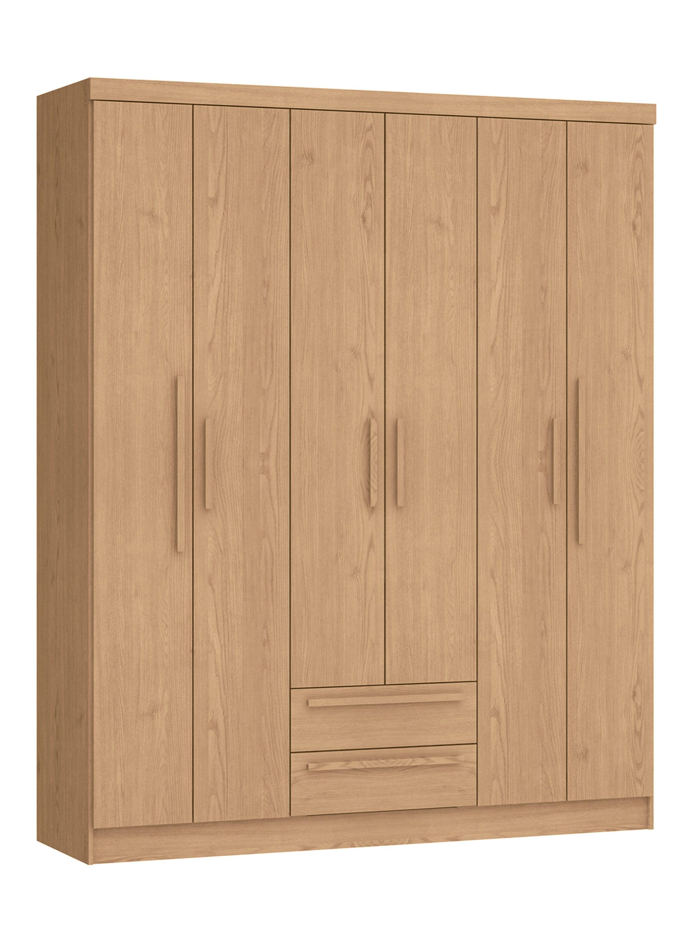 Clóset Mali New Rustic 6 Puertas 2 Cajones-2
